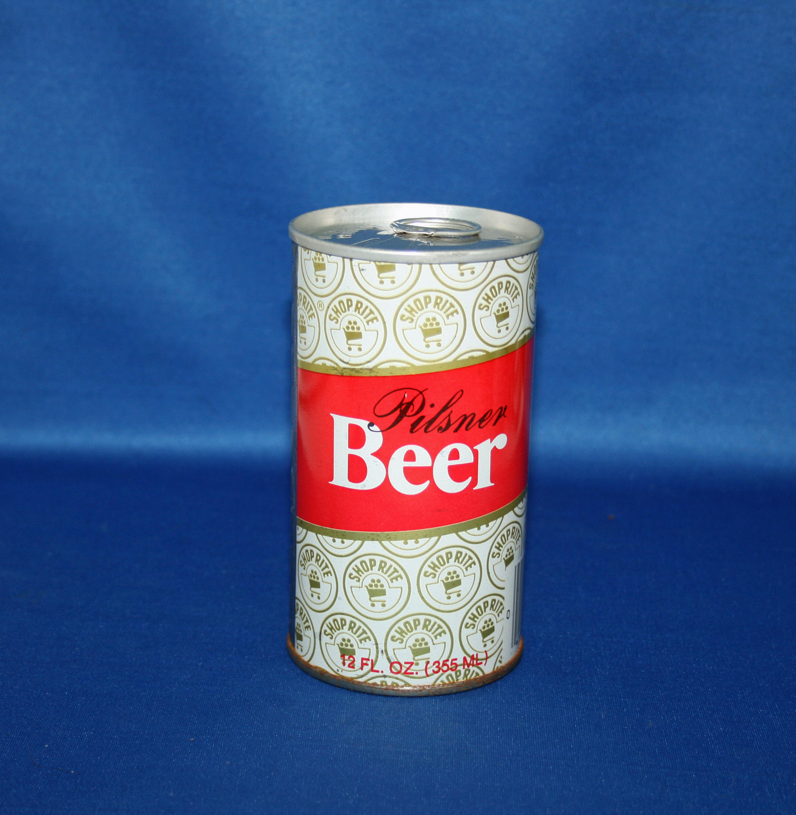 Vintage ShopRite Pilsner Beer Can Steel Pull Tab Unopened Old Dutch
