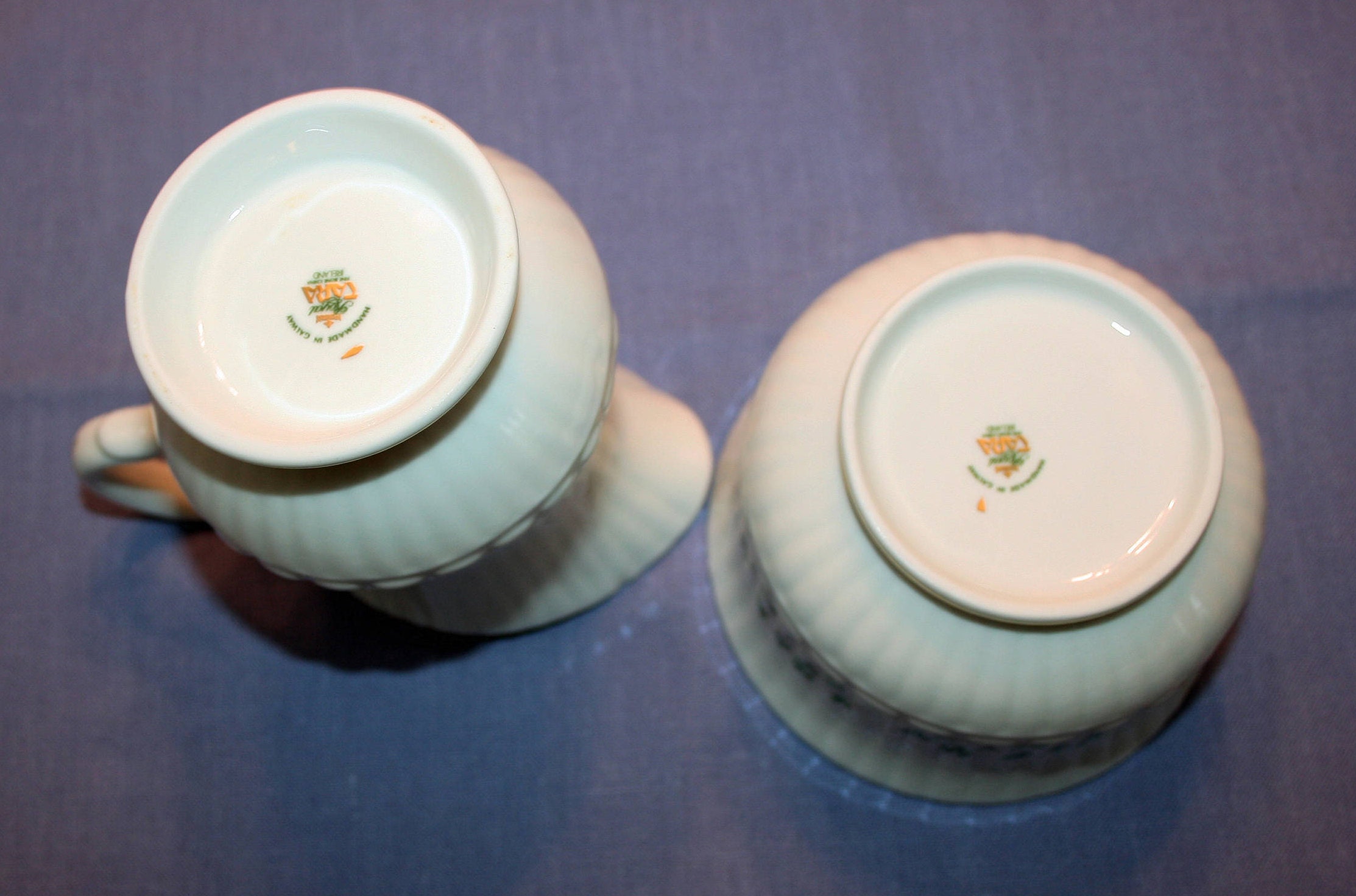 VINTAGE Royal Tara Trellis Shamrock Vine Creamer and Open Sugar Bowl