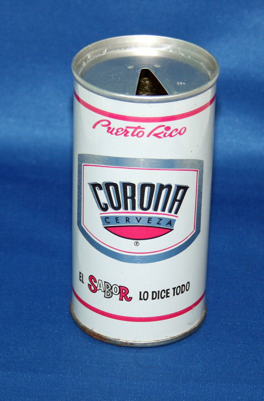 Vintage Corona Cerveza Beer Steel Can 10 oz Pull Tab - Opened Empty