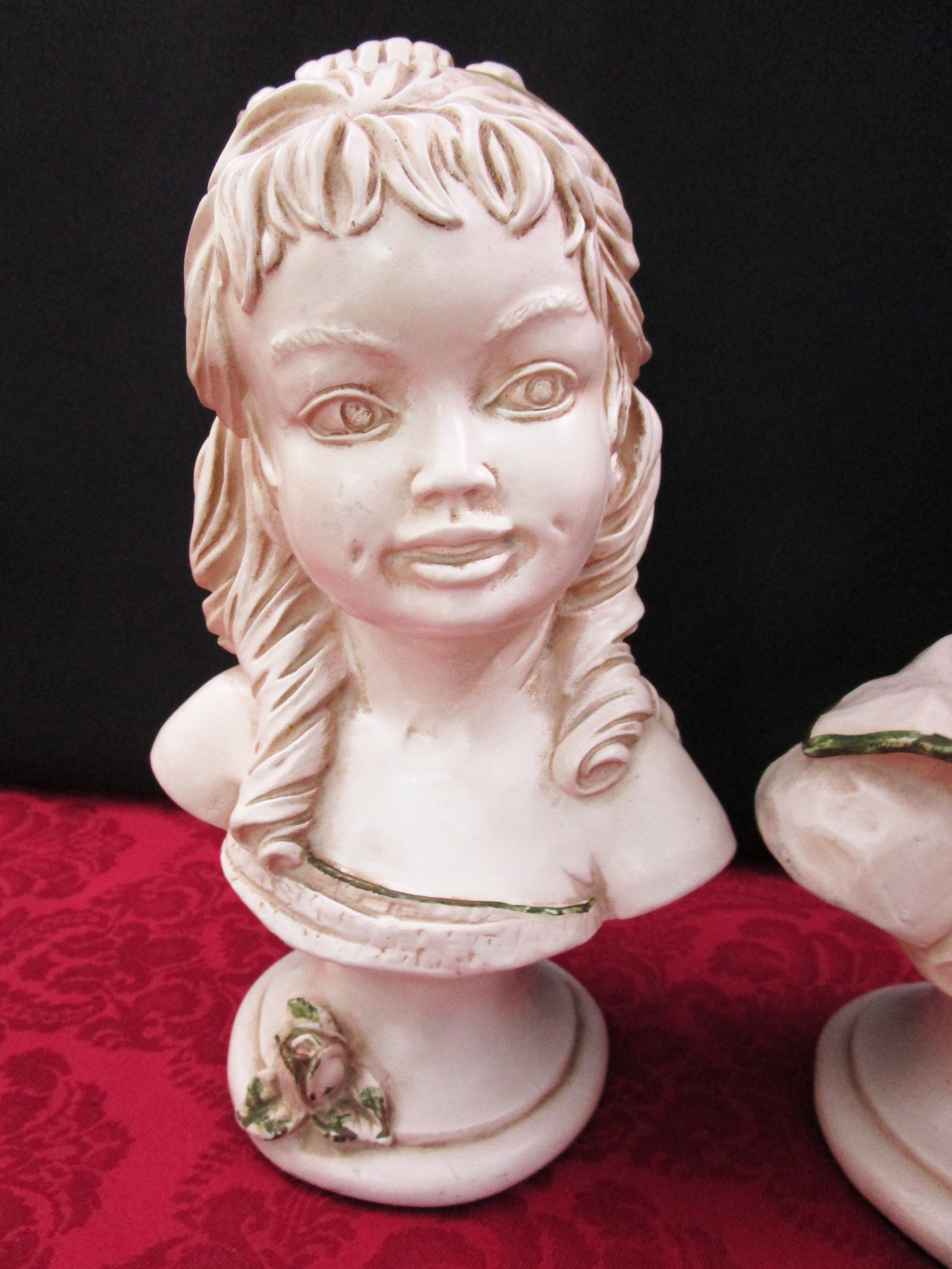 Vintage 1962 Universal Statuary Corp. Youth Bust Boy and Girl Etsy