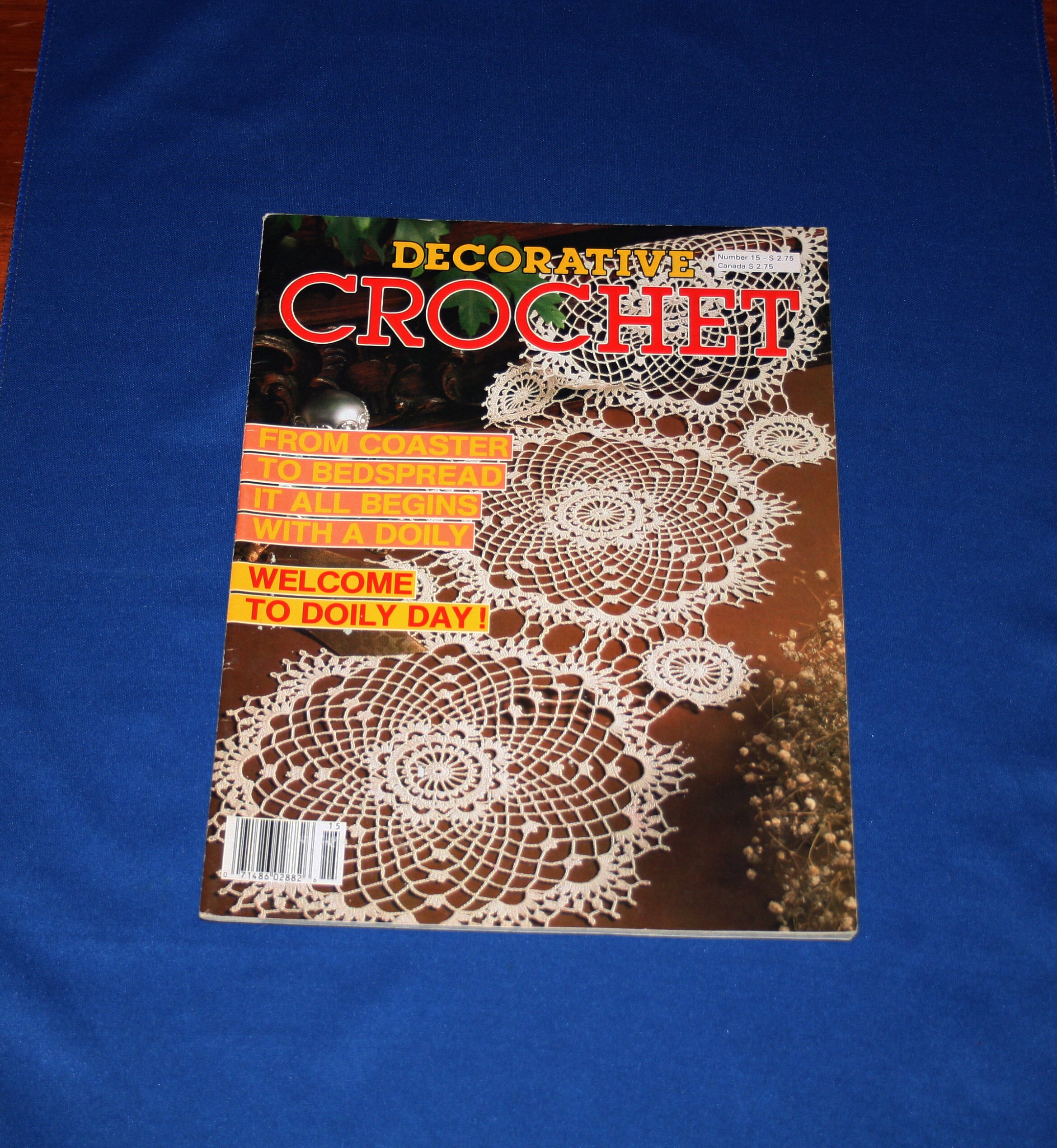 Vintage Decorative Crochet Magazine Crocheting Patterns Doily