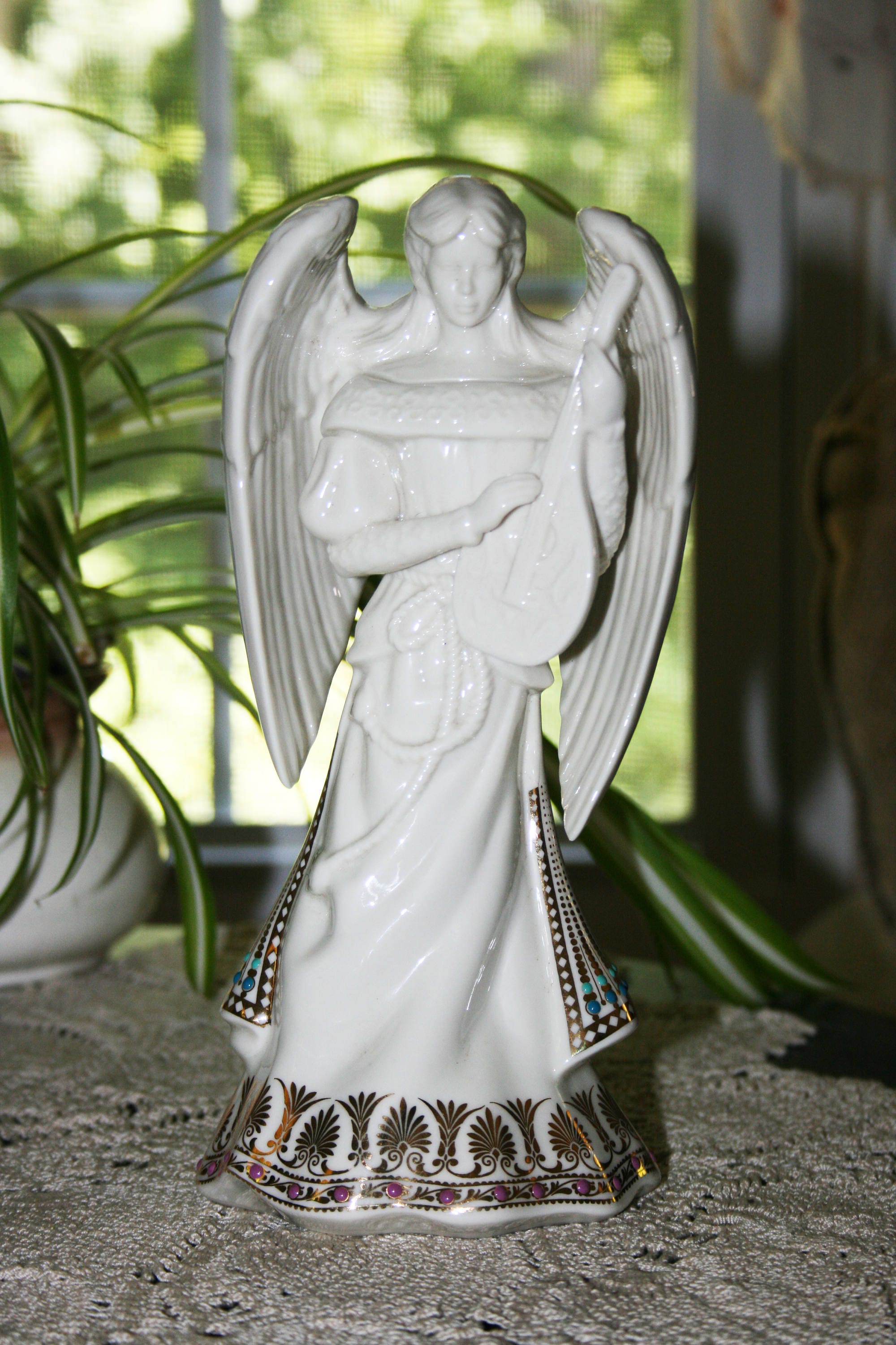 Vintage LENOX China Jewels of Christmas Angel of Harmony made in the
