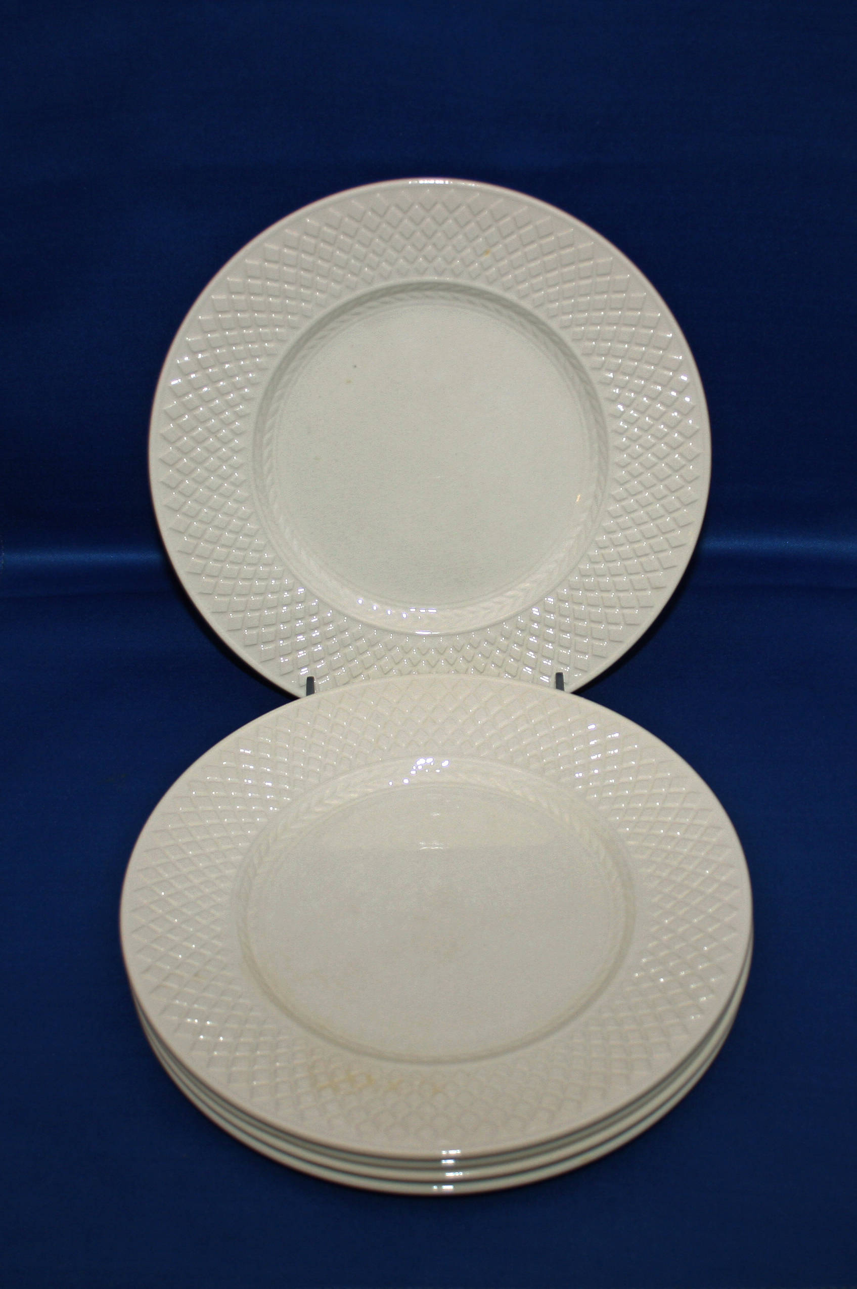 Vintage Spode Plate set of 5 Spode Copeland Mansard Bone Earthenware