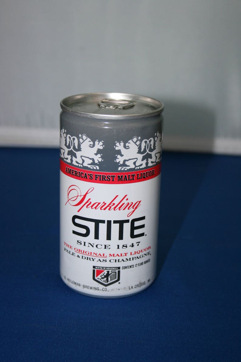 Vintage Sparkling STITE Malt Liquor Beer Can Aluminum Pull Tab Unopened
