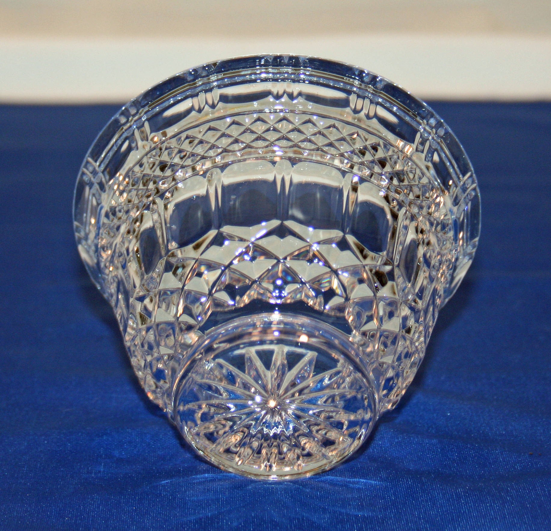 Vintage Fluted Crystal Dessert Dish Candy Bowl Nut Bowl Fruit Bowl