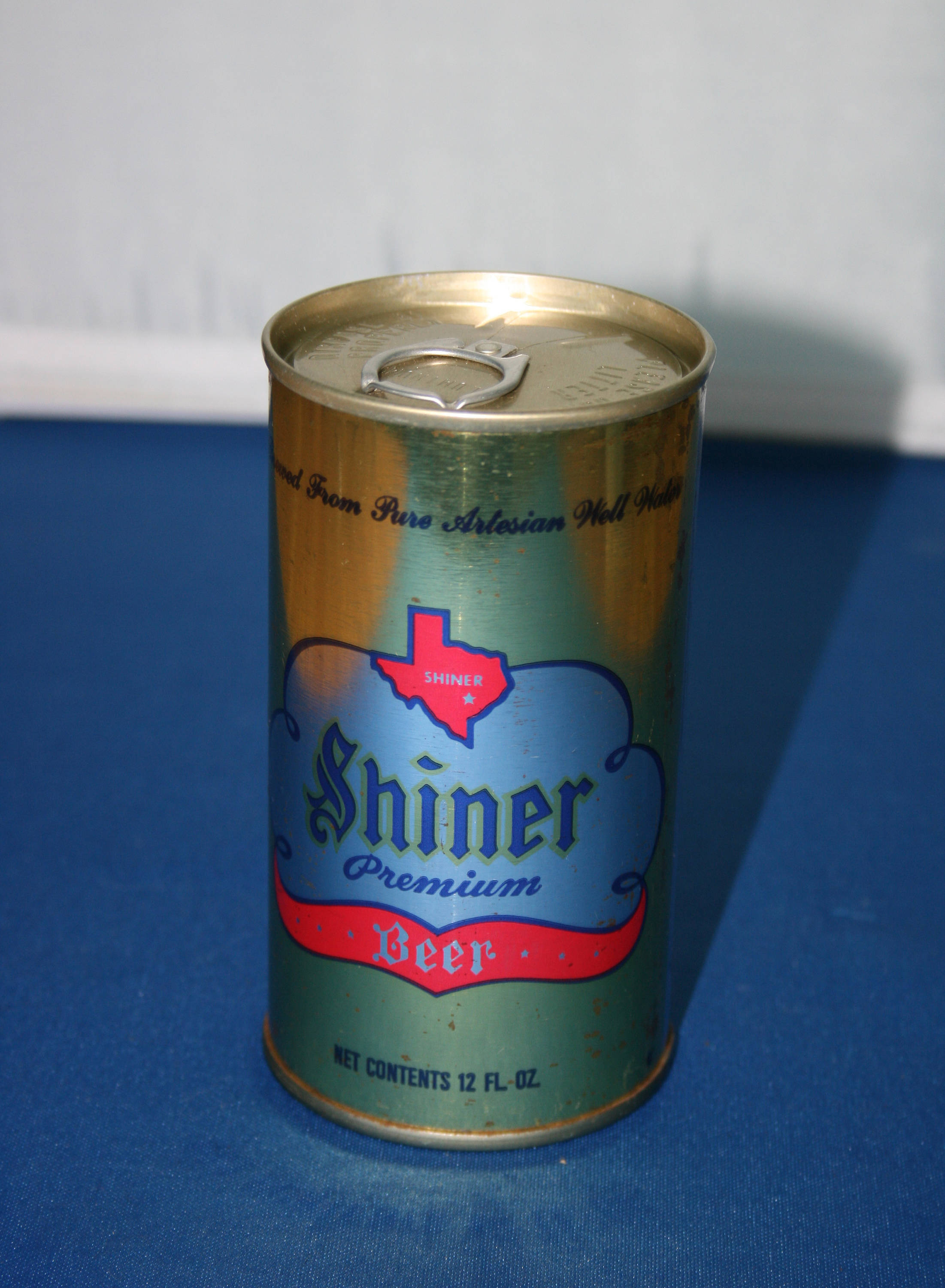 Vintage Shiner Premium Beer Can Spoetzl Brewery Texas Steel Unopened