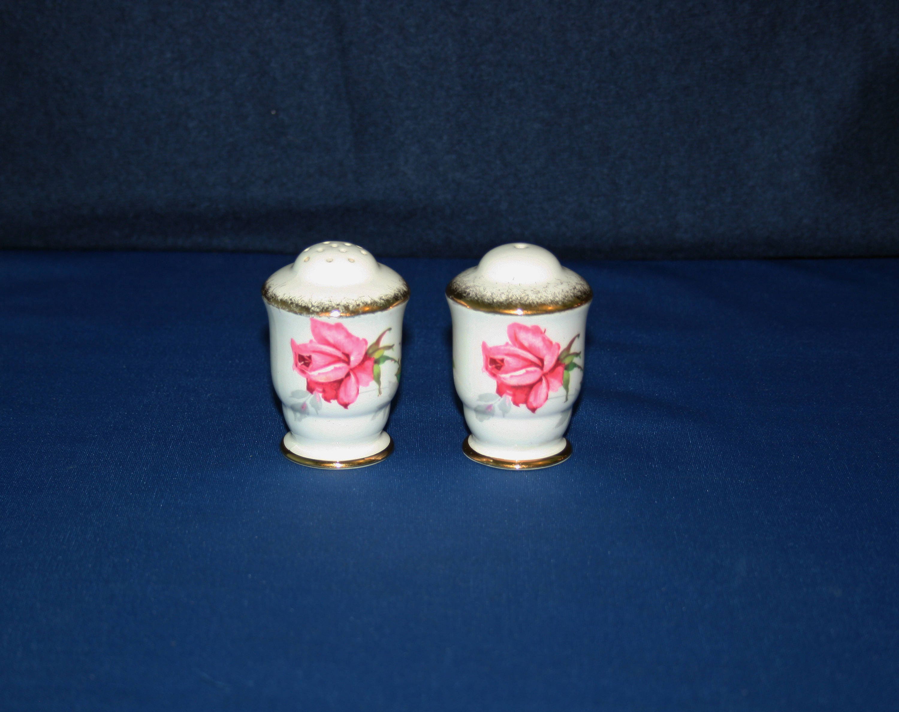 Vintage Royal Stafford Bone China Berkeley Rose Salt and Etsy