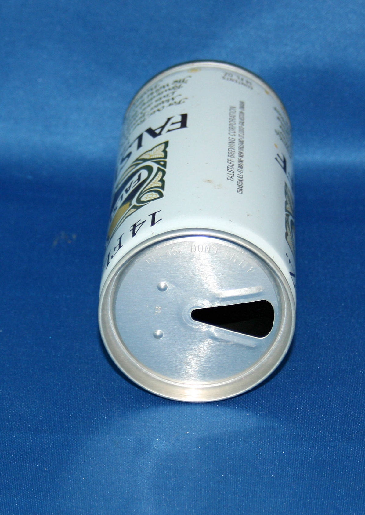 Vintage Falstaff Beer Beer Can Pull Tab Steel Can 14 Oz Opened Empty