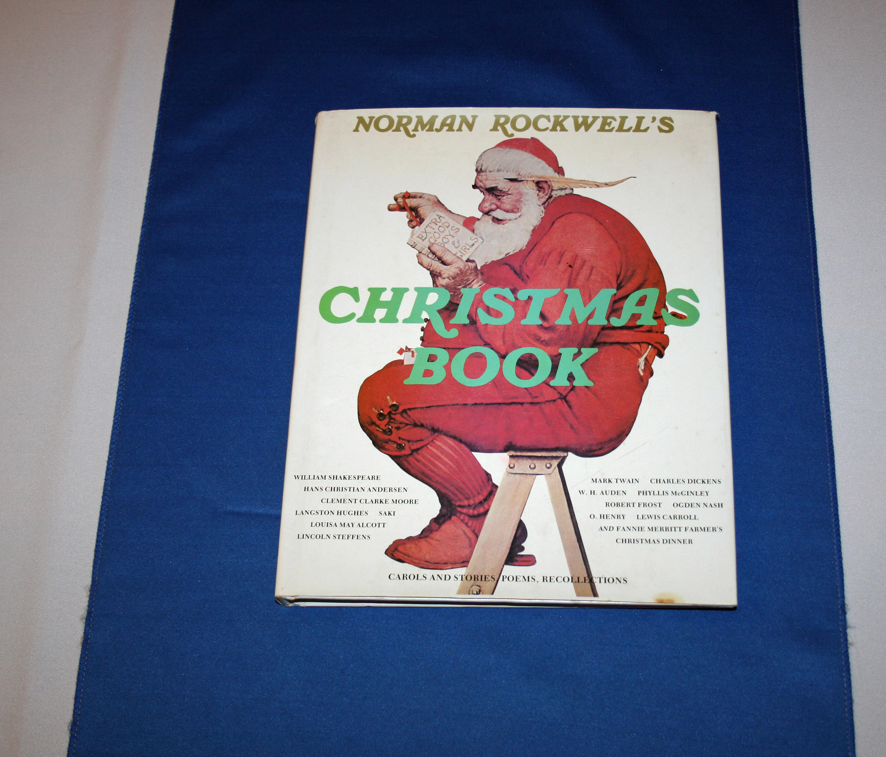 vintage norman rockwell s christmas book carols and stories poems norman rockwell christmas book