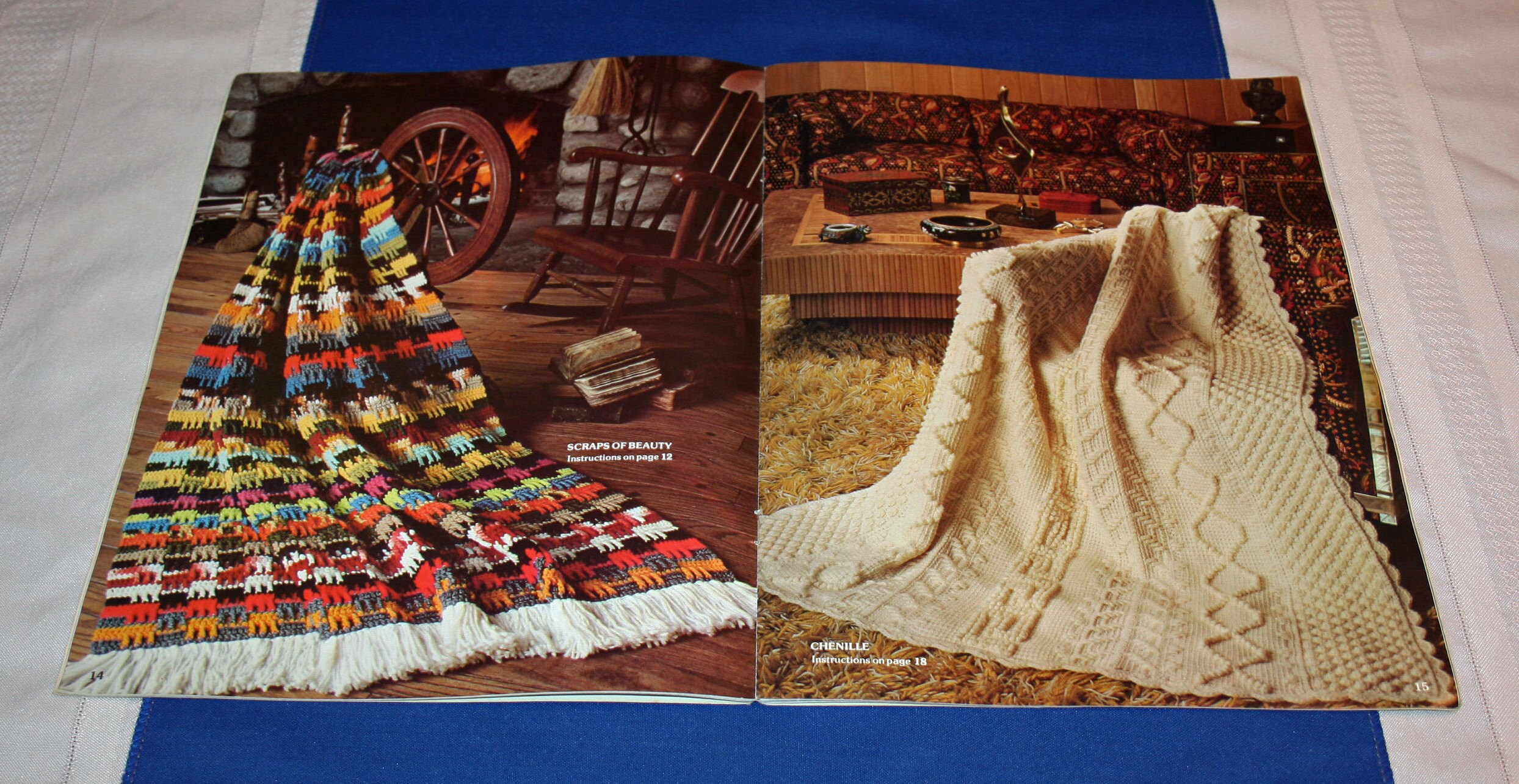 Vintage Afghan Pattern Book 2 Leisure Arts Afghans Crochet Book