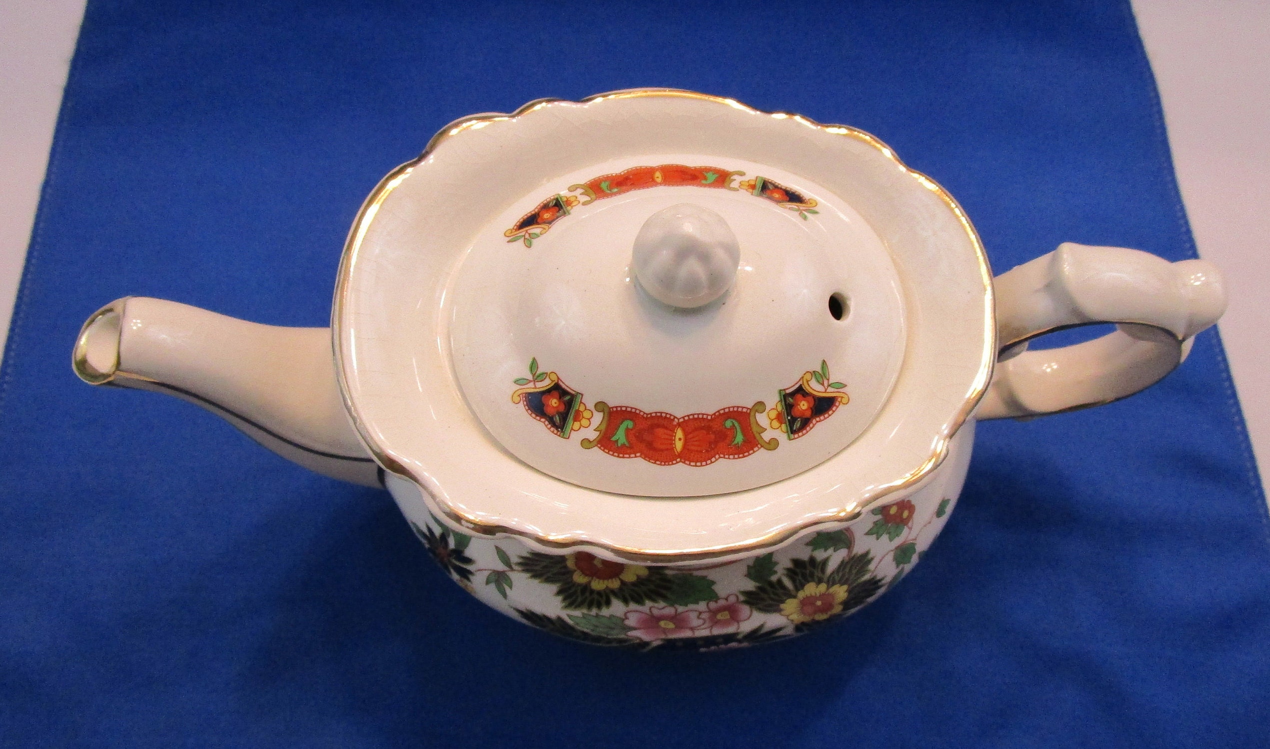 Vintage Teapot Price and Kensington Floral Tea Pot with Spout Strainer