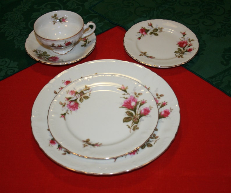 Vintage Royal Rose Fine China made in Japan 44 Pieces 8 Place Etsy