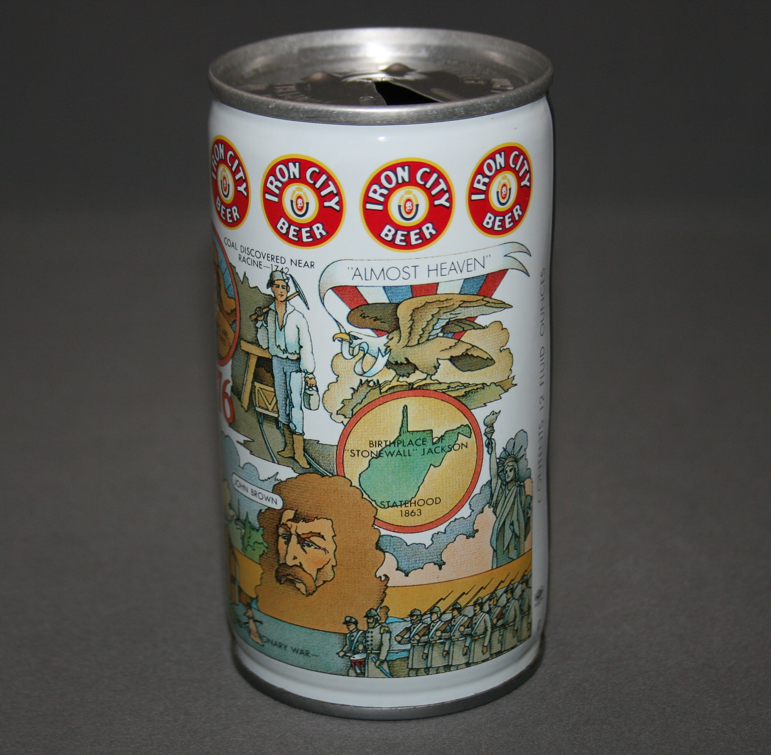 Vintage Iron City Beer W Virginia 1976 Commemorative Steel Can Etsy