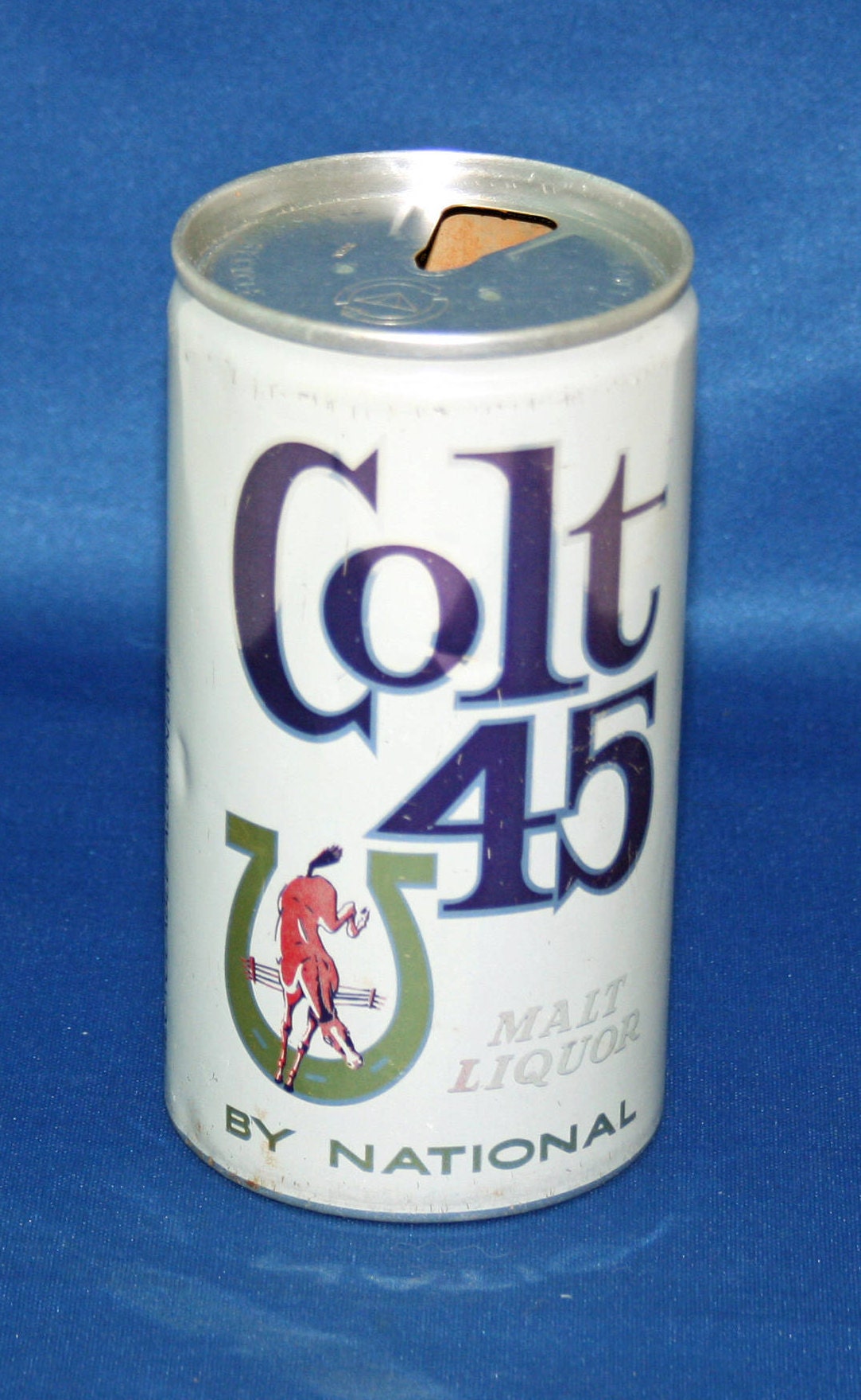 Vintage National Colt 45 Malt Liquor Beer Can 12 Oz Pull Tab Aluminum