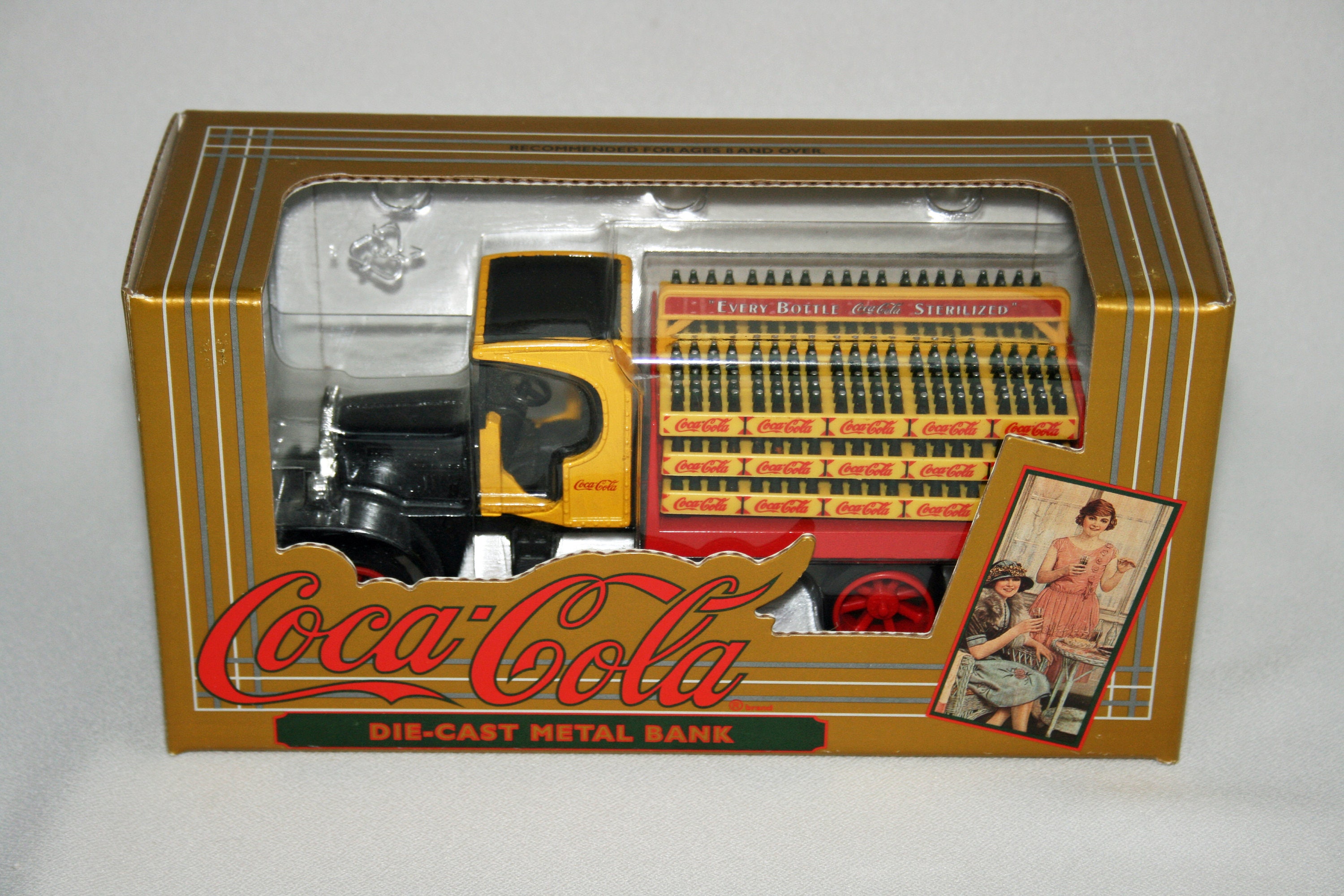 1994 Coca Cola 1927 Kenworth Bottle Delivery Truck Bank Die Cast Metal