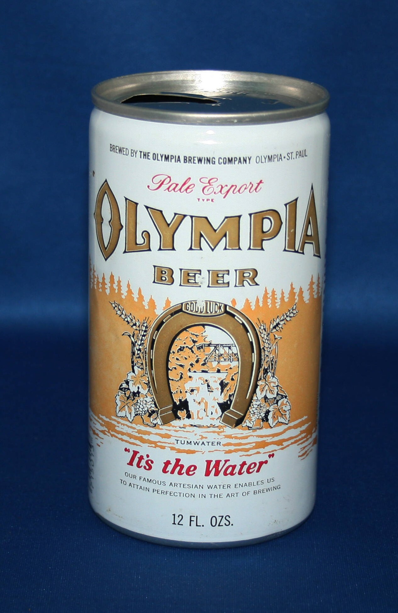 Vintage Olympia Pale Export Beer Can Aluminum Pull Tab Olympia Brewing