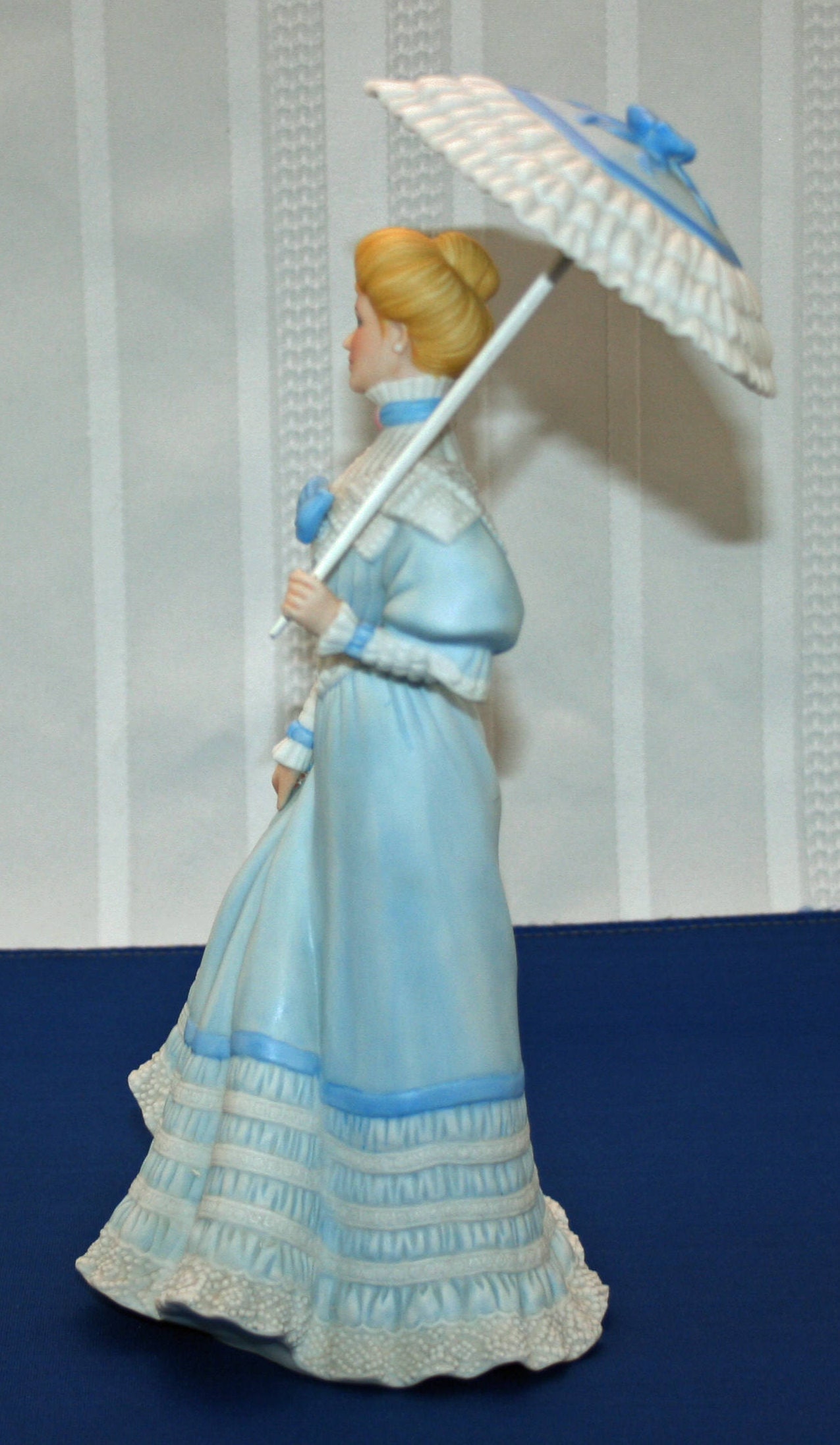 Vintage Gorham On the Boardwalk Victorian Lady Figurine Hand Painted