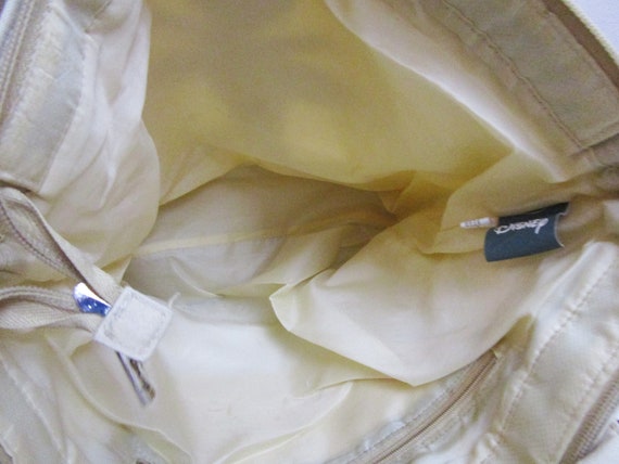 Vintage Disney Tink Tan Canvas Zippered Tote Bag,… - image 9