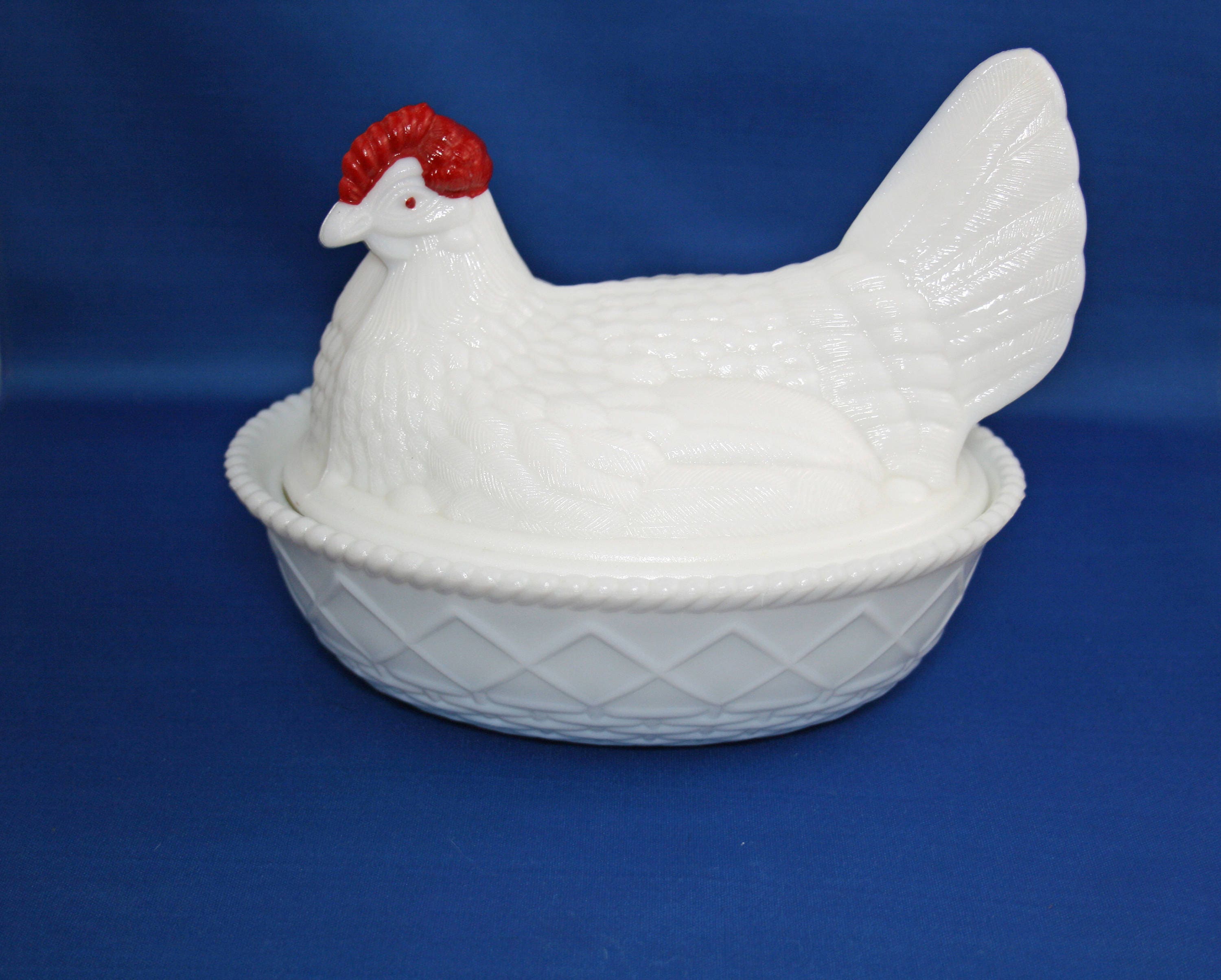Aazon.co | Osser Glass Hen Candy Dish, Vintage Style Covered Candy