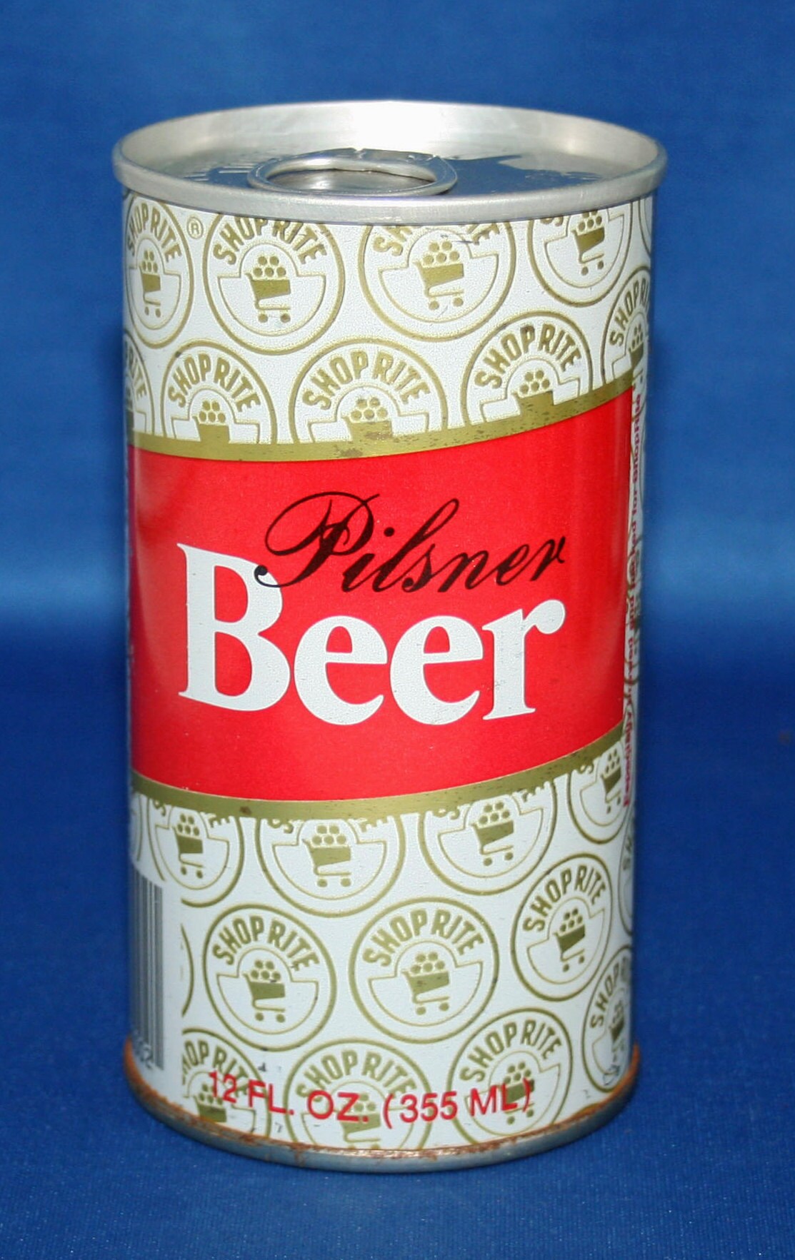 Vintage ShopRite Pilsner Beer Can Steel Pull Tab Unopened Old Dutch