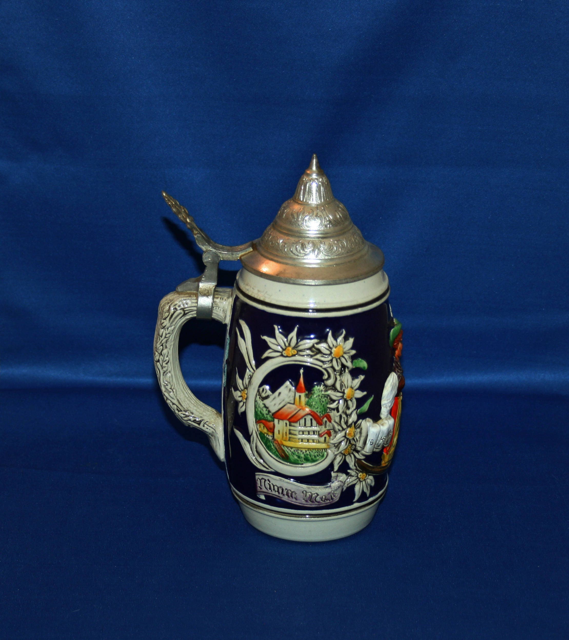 Vintage Gerz Barmaid Country Scenes German Beer Stein Made in Germany
