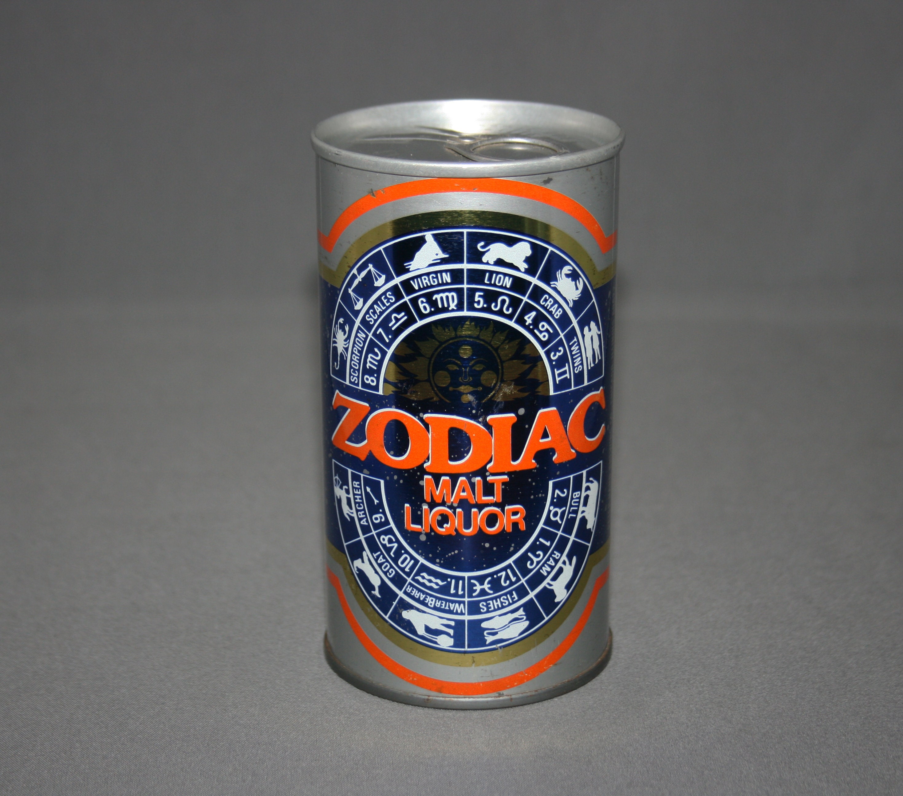 Vintage ZODIAC Malt Liquor Beer Steel Can Pull Tab Unopened & Empty