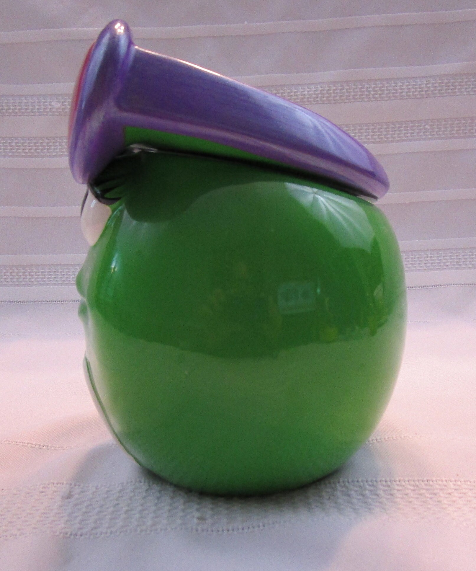 Vintage M&M Candy Jar Ms Green Eye Candy by Galerie Mars Candy Hand