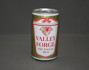 Vintage Valley Forge Old Tavern Beer Steel Can Pull Tab Unopened & Empty Collectible Bar Memorabilia Barware Advertisement Breweriana