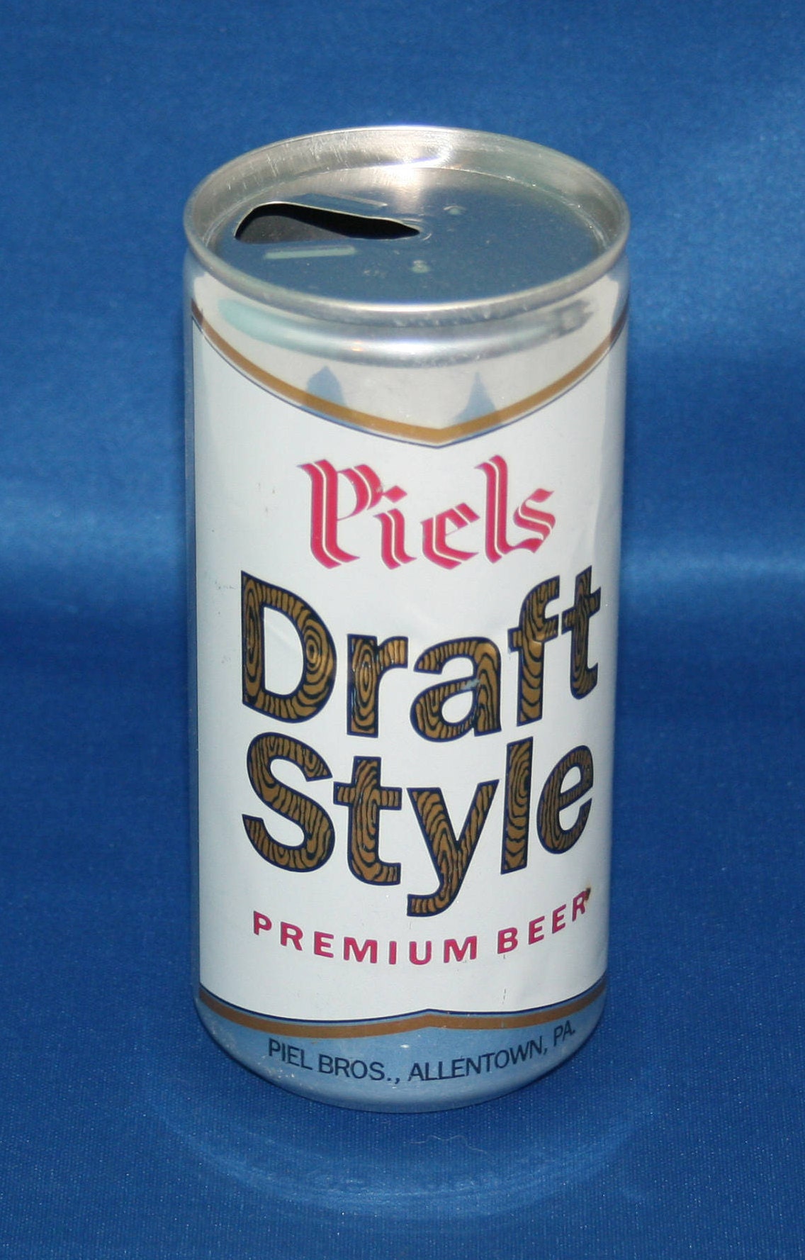 Vintage Piels Draft Style Premium Beer Can Pull Tab Aluminum Opened