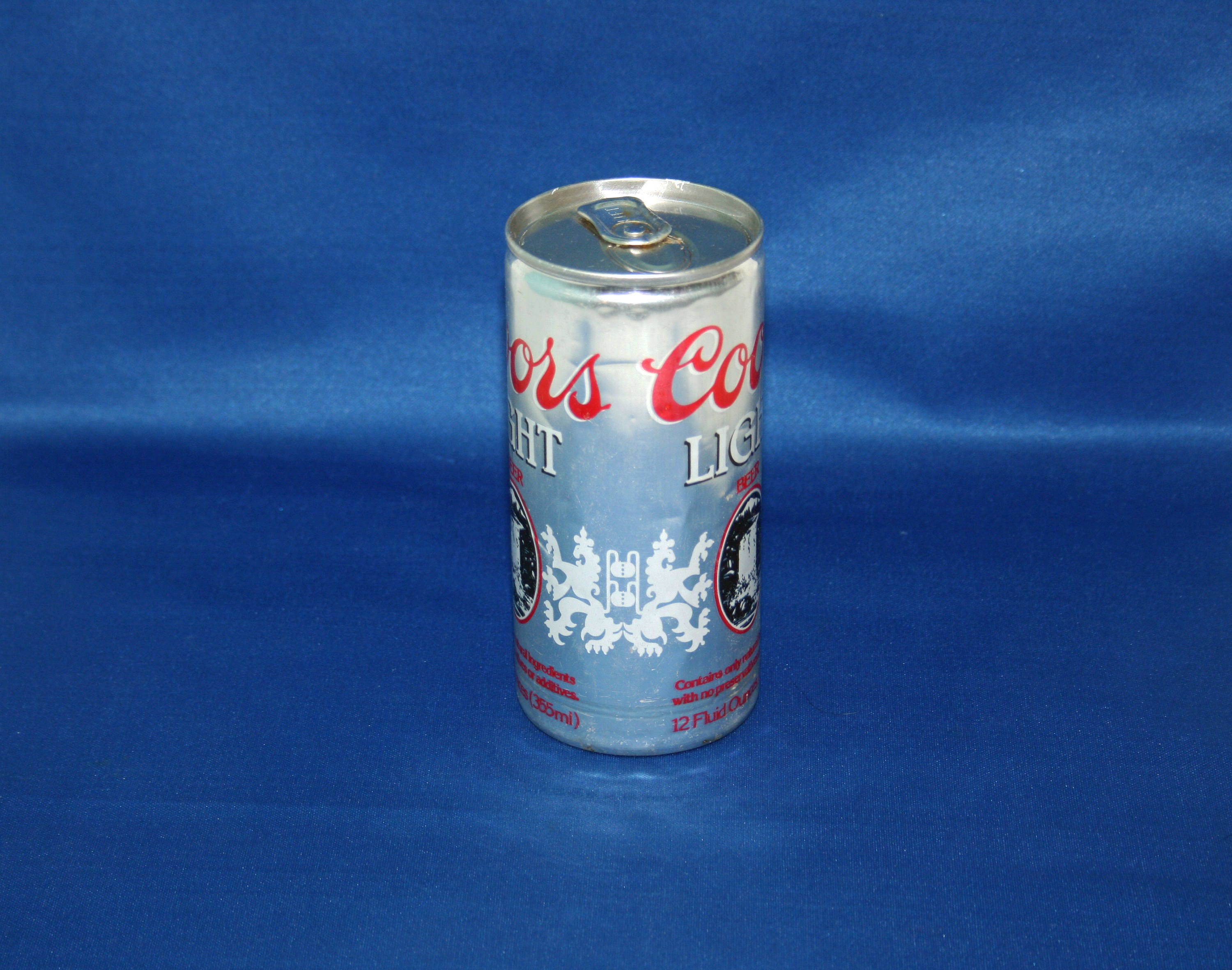 Vintage Coors Light Beer Aluminum Can 12oz Stay-Tab - Unopened Empty  Barware Collectible Advertisement Memorabilia Silver Bullet