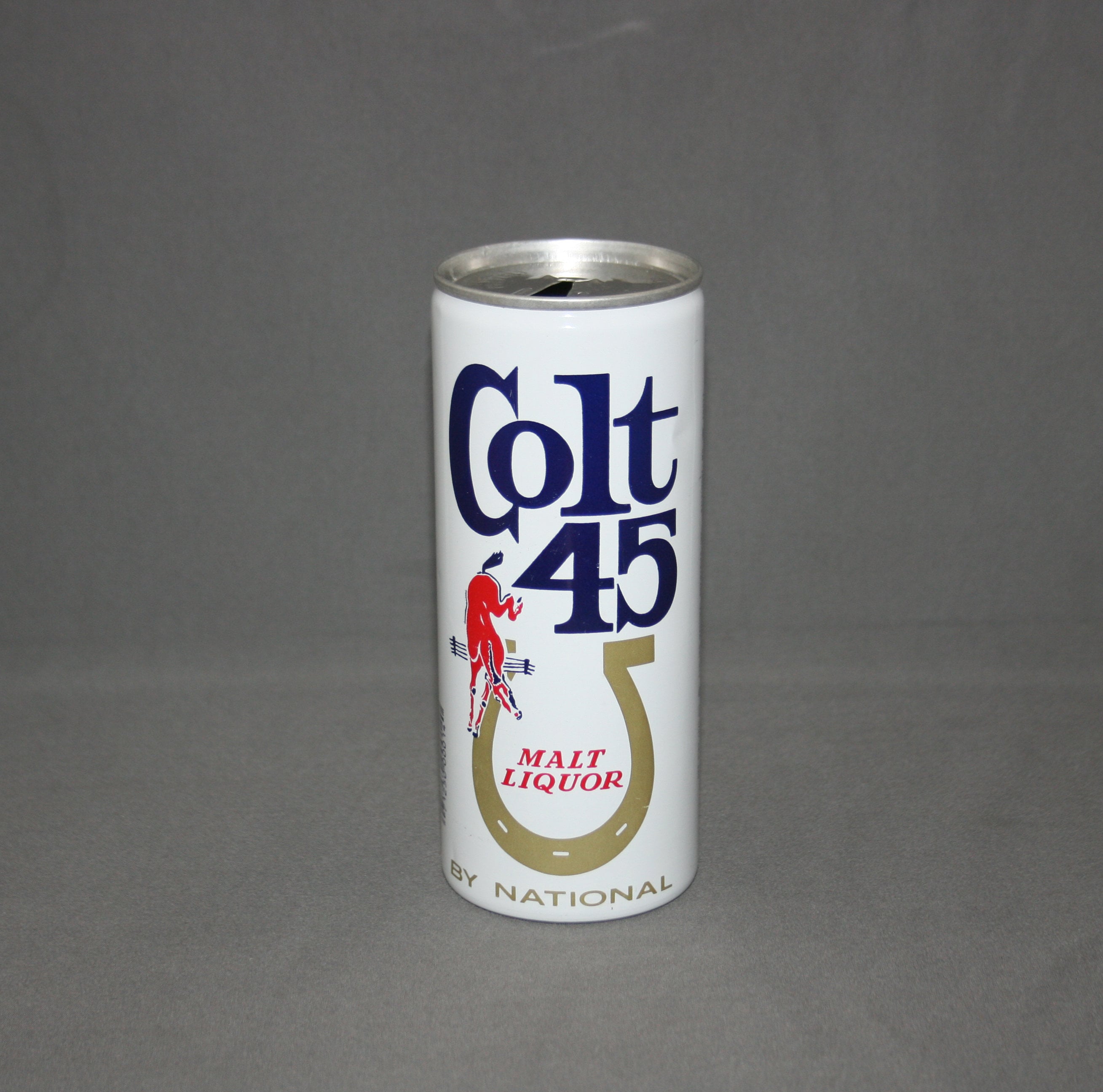 Vintage Colt 45 Malt Liquor Beer Aluminum Beer Can Pull Tab Opened