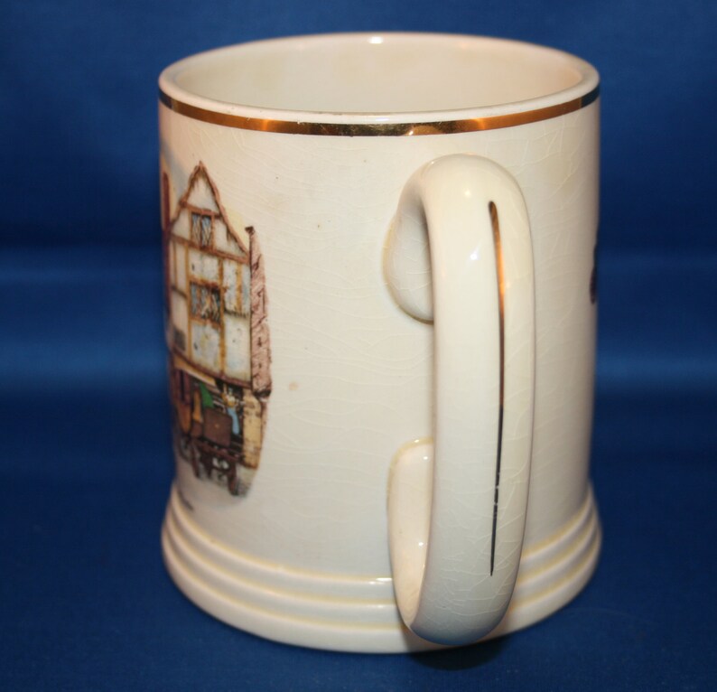 Vintage Lord Nelson Ware Cup Elijah Cotton Old Coach House Stout Ale Beer Tankard Coffee Mug Made in England image 3