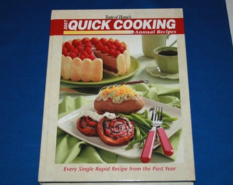 Taste of Home’s 2007 Quick Cooking Annual Recipes Cookbook Hardcover Dessert Meals Recipe Cook Book Contest Winning Recipes Simple Delicious
