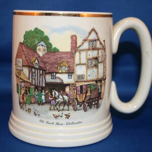 Vintage Lord Nelson Ware Cup Elijah Cotton Old Coach House Stout Ale Beer Tankard Coffee Mug Made in England image 8