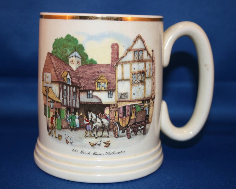 Vintage Lord Nelson Ware Cup Elijah Cotton Old Coach House Stout Ale Beer Tankard Coffee Mug Made in England image 8