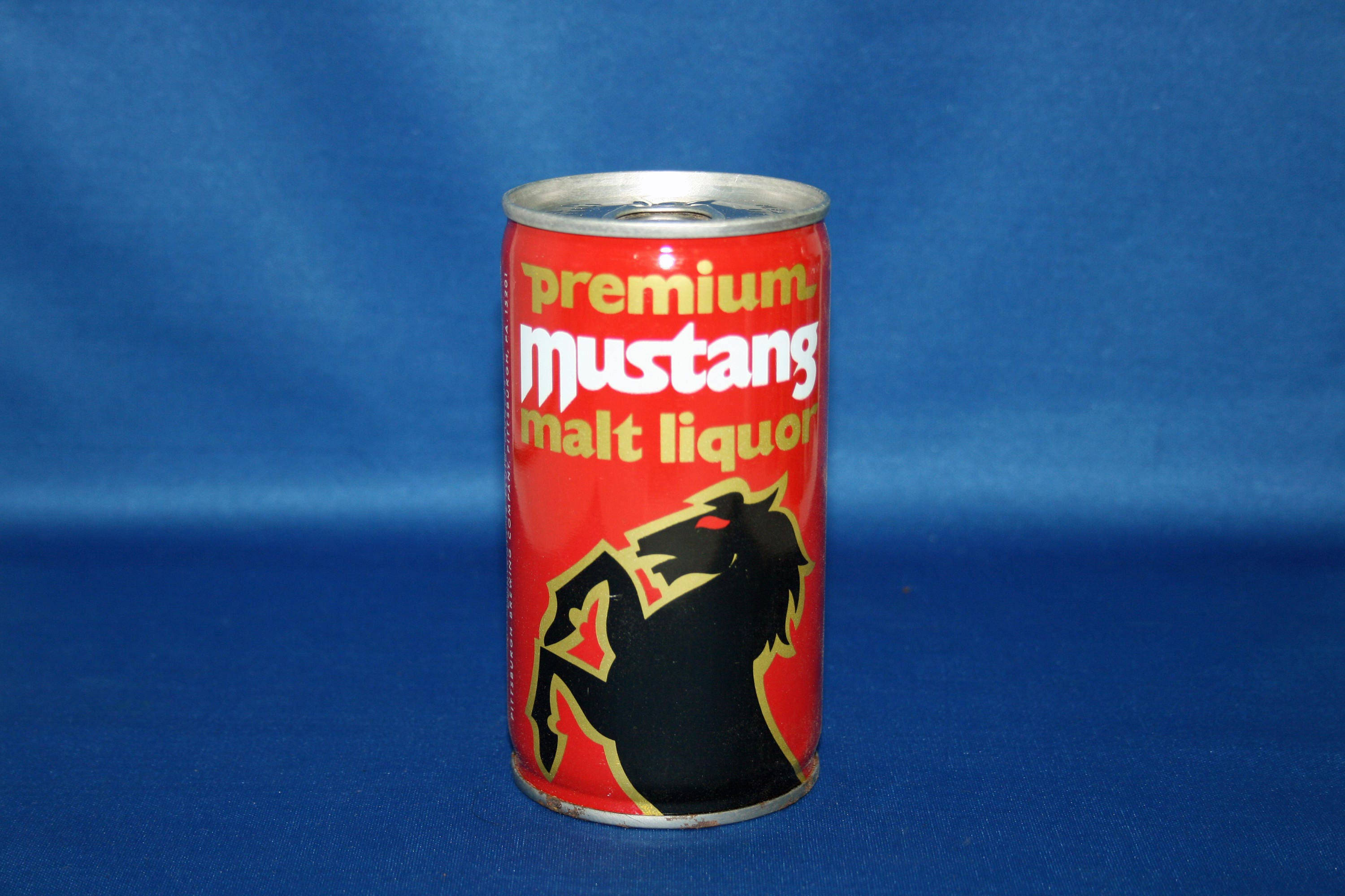 Vintage Mustang Premium Malt Liquor Beer Can Pull Tab Steel Etsy