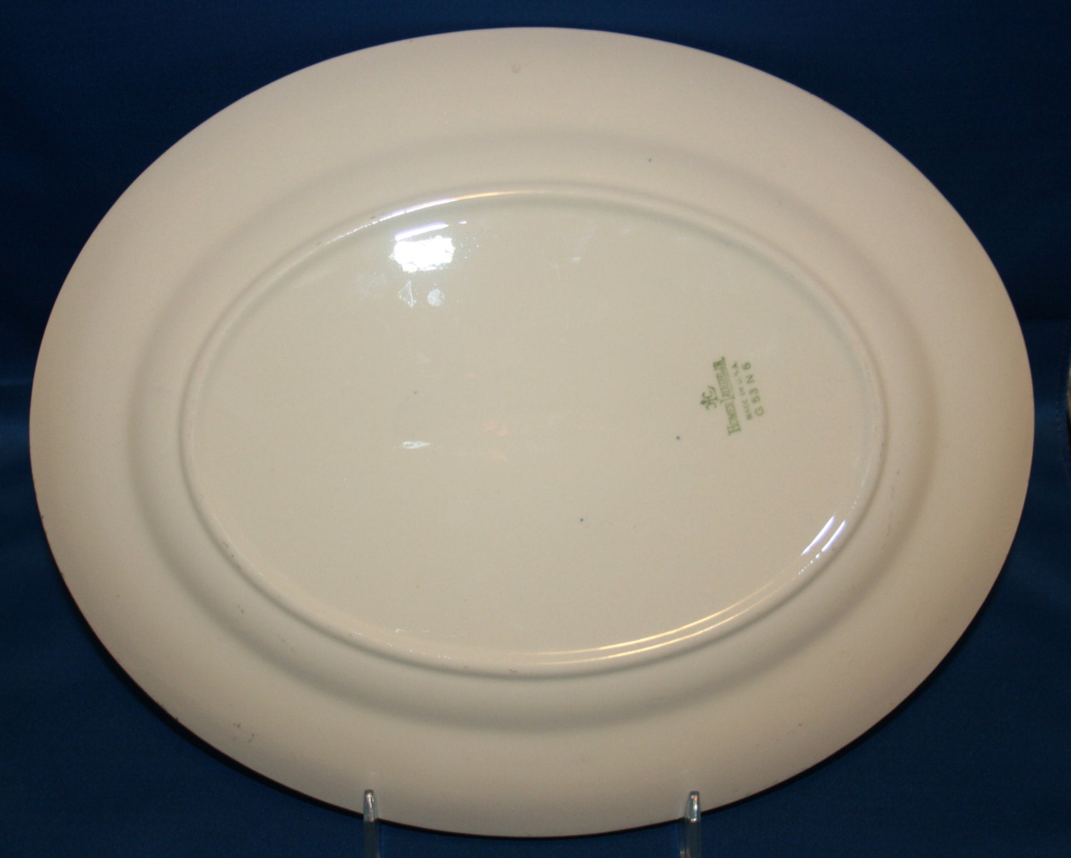 Vintage Blue Willow 12 Inch Platter by Homer Laughlin China July 1953