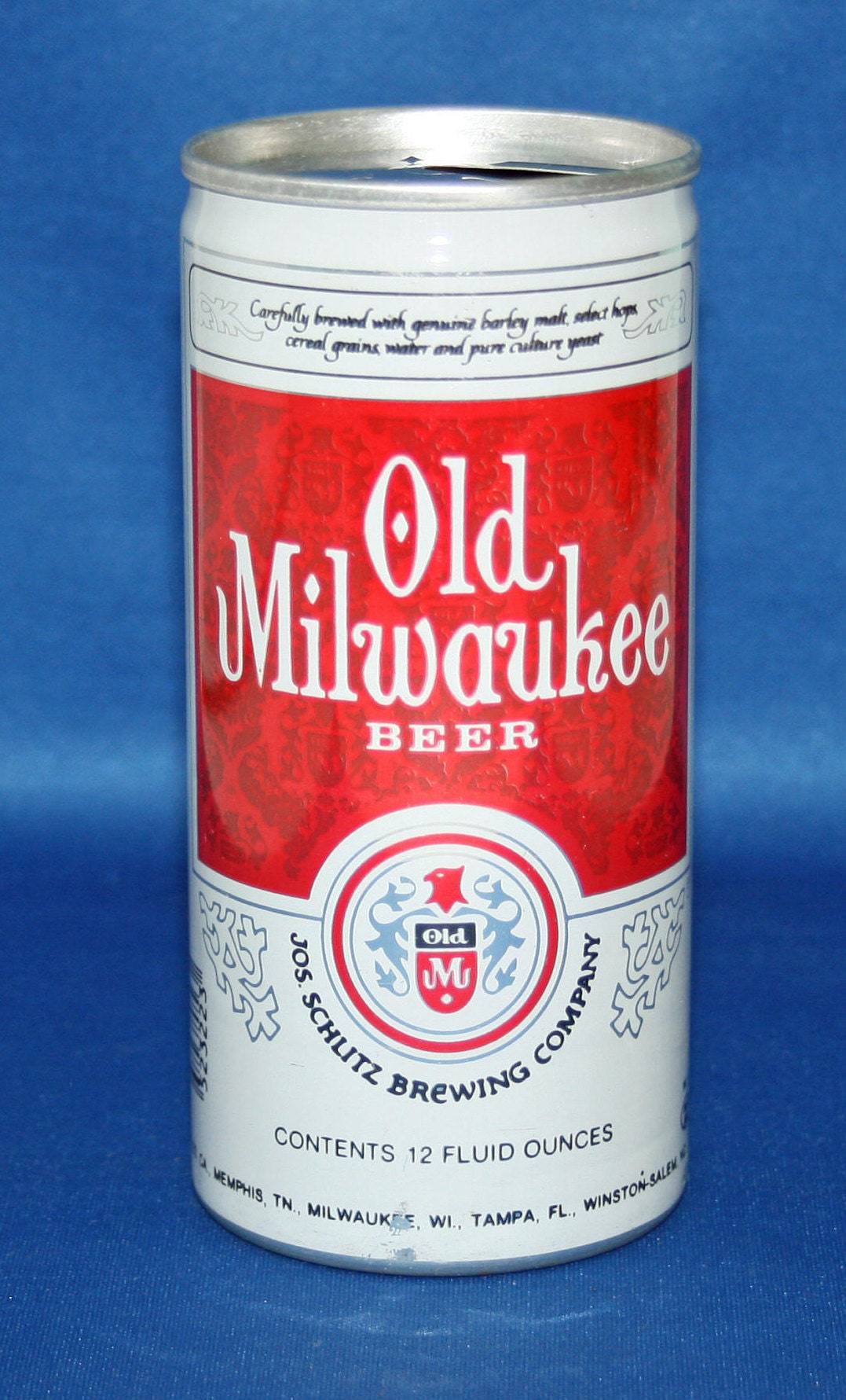 Vintage Old Milwaukee Beer Pull Tab Aluminum Can Schlitz Brewing Co