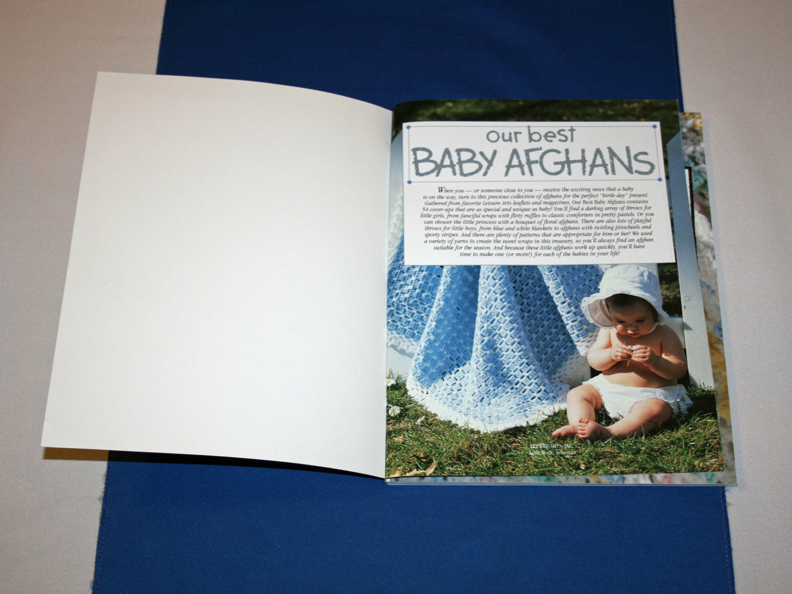 Vintage Our Best Baby Afghans Booklet Leisure Arts 2853 Afghan