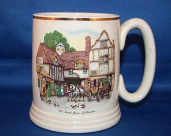 Vintage Lord Nelson Ware Cup Elijah Cotton Old Coach House Stout Ale Beer Tankard  Coffee Mug Made in England