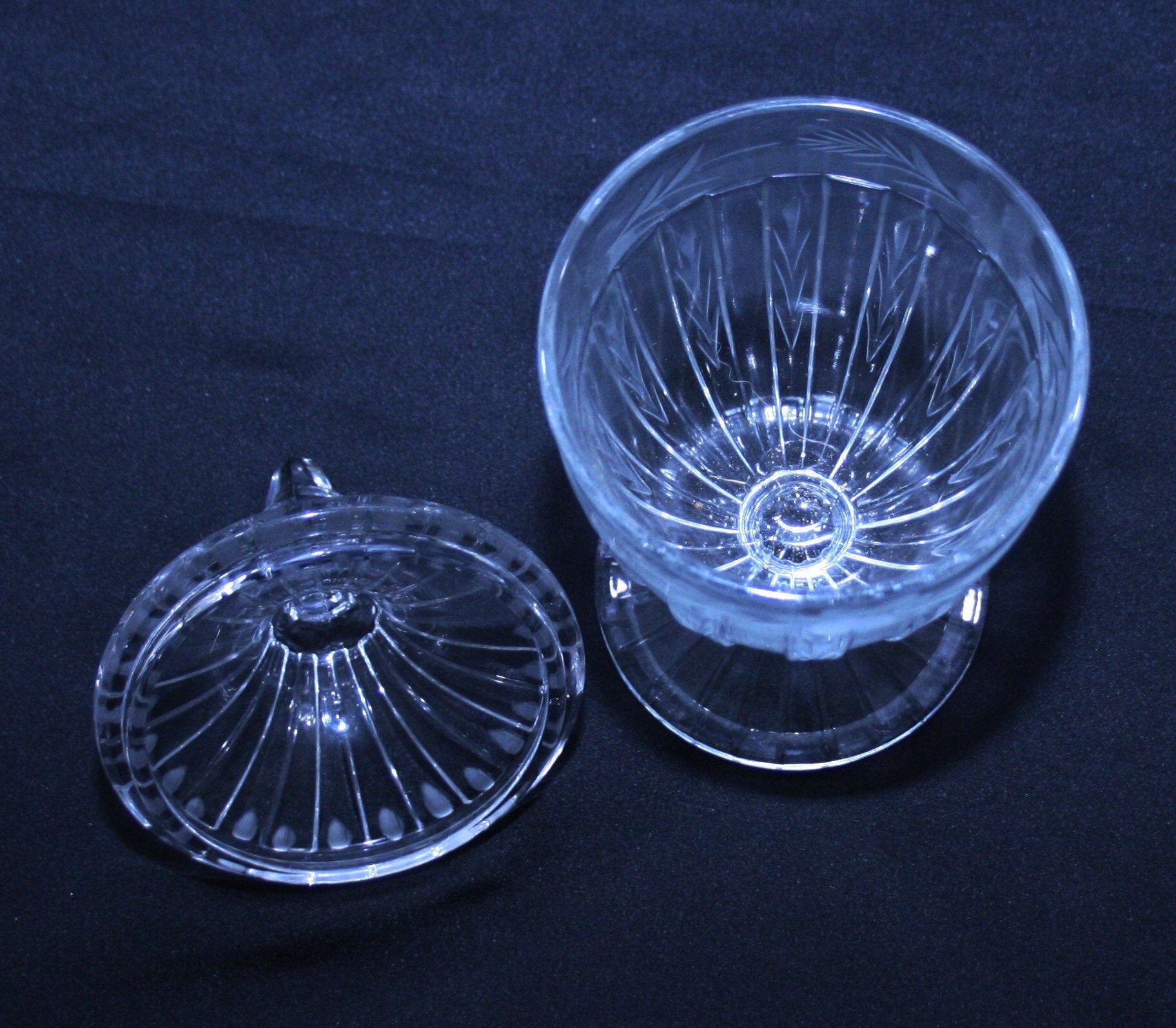 Antique A H Heisey Apothecary Jar Signed Pattern 465 Raised Panel