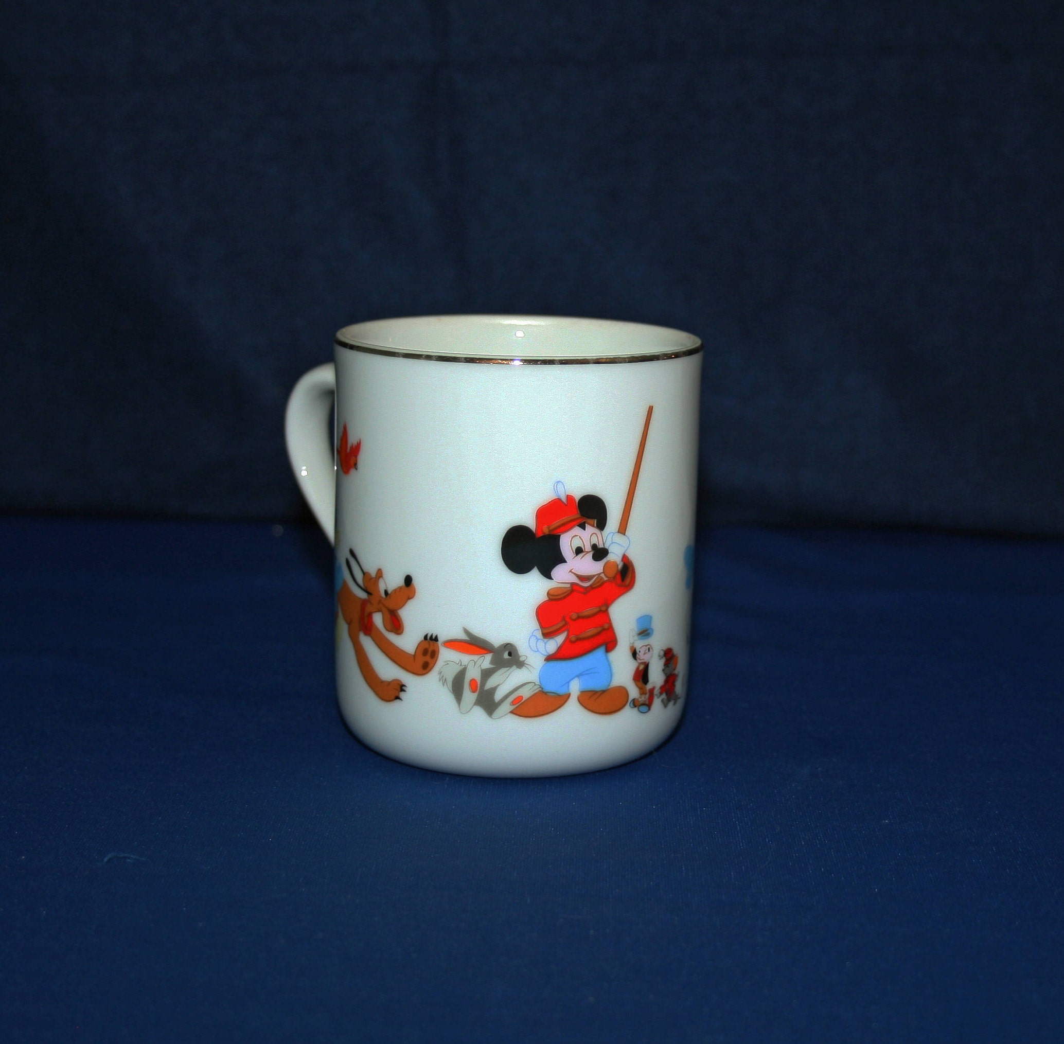 Vintage MICKEY MOUSE Plastic Sippy Cup Mug Souvenir Walt Disney