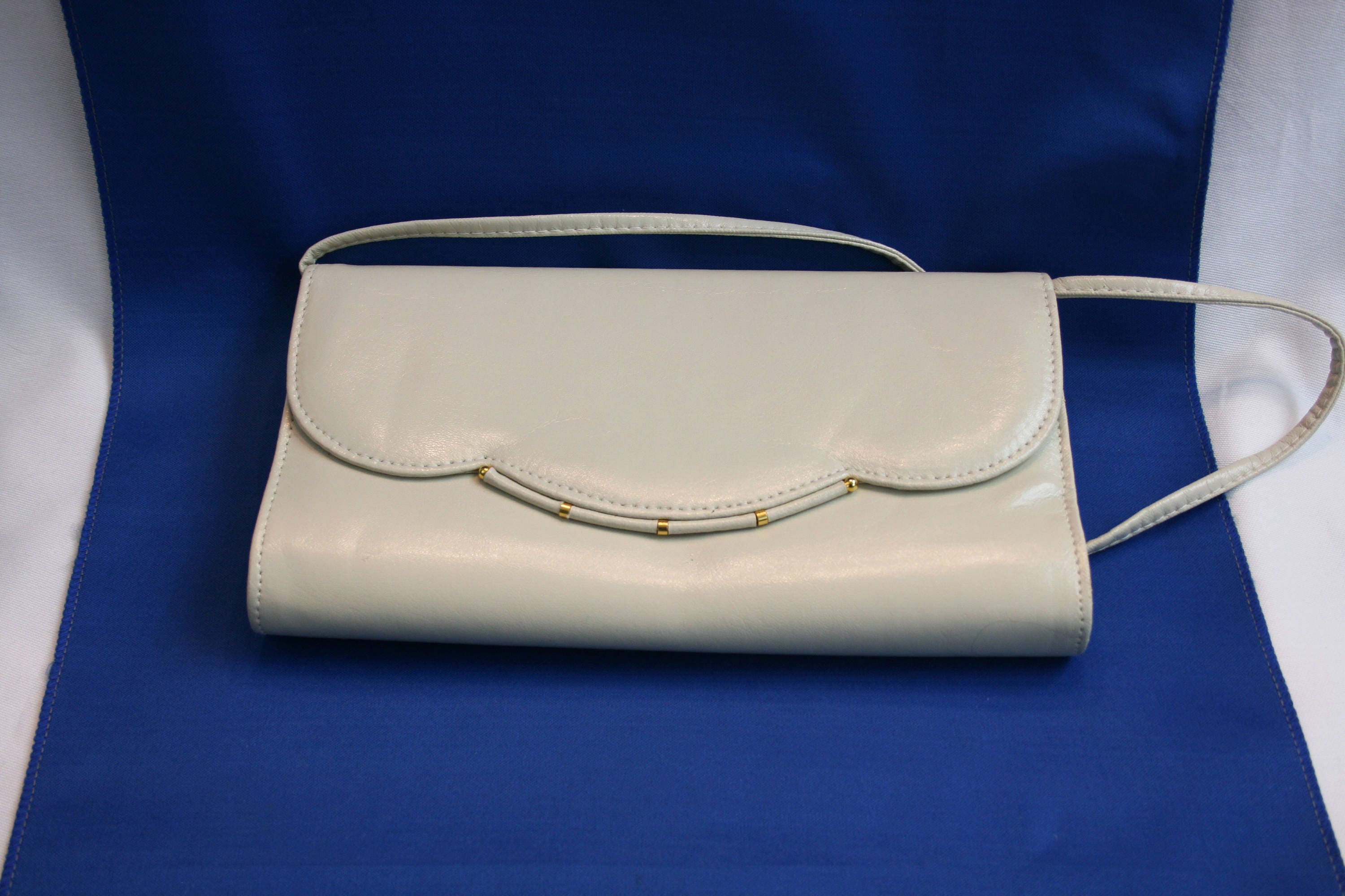 cream clutch purse