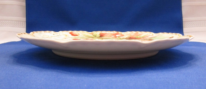 Antigua placa de gabinete haviland pintada a mano de ramita de | Etsy