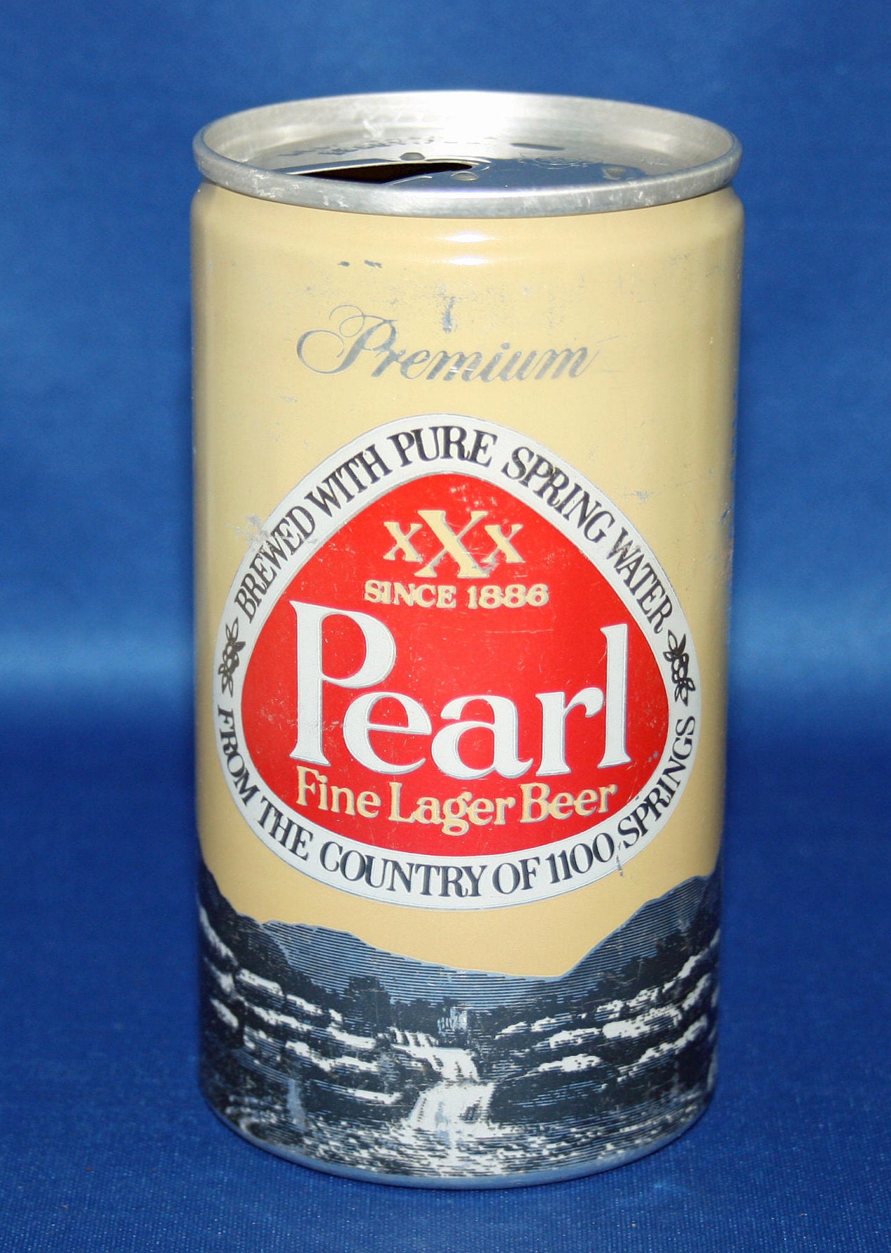 Vintage Premium PEARL Fine Lager Beer Can Aluminum Pull Tab Pearl