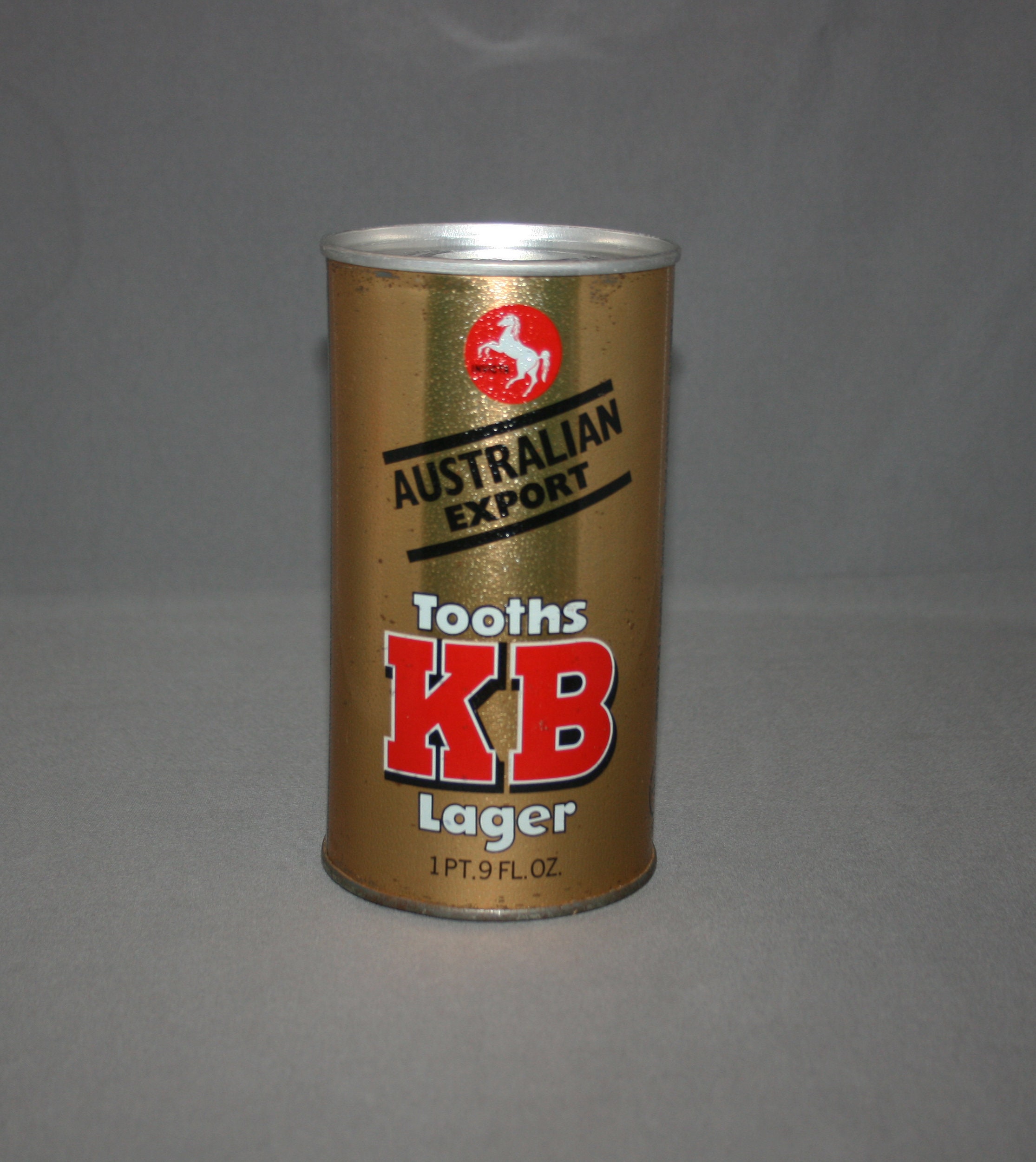 Vintage Tooths KB Lager Australian Export Steel Can Pull Tab Opened