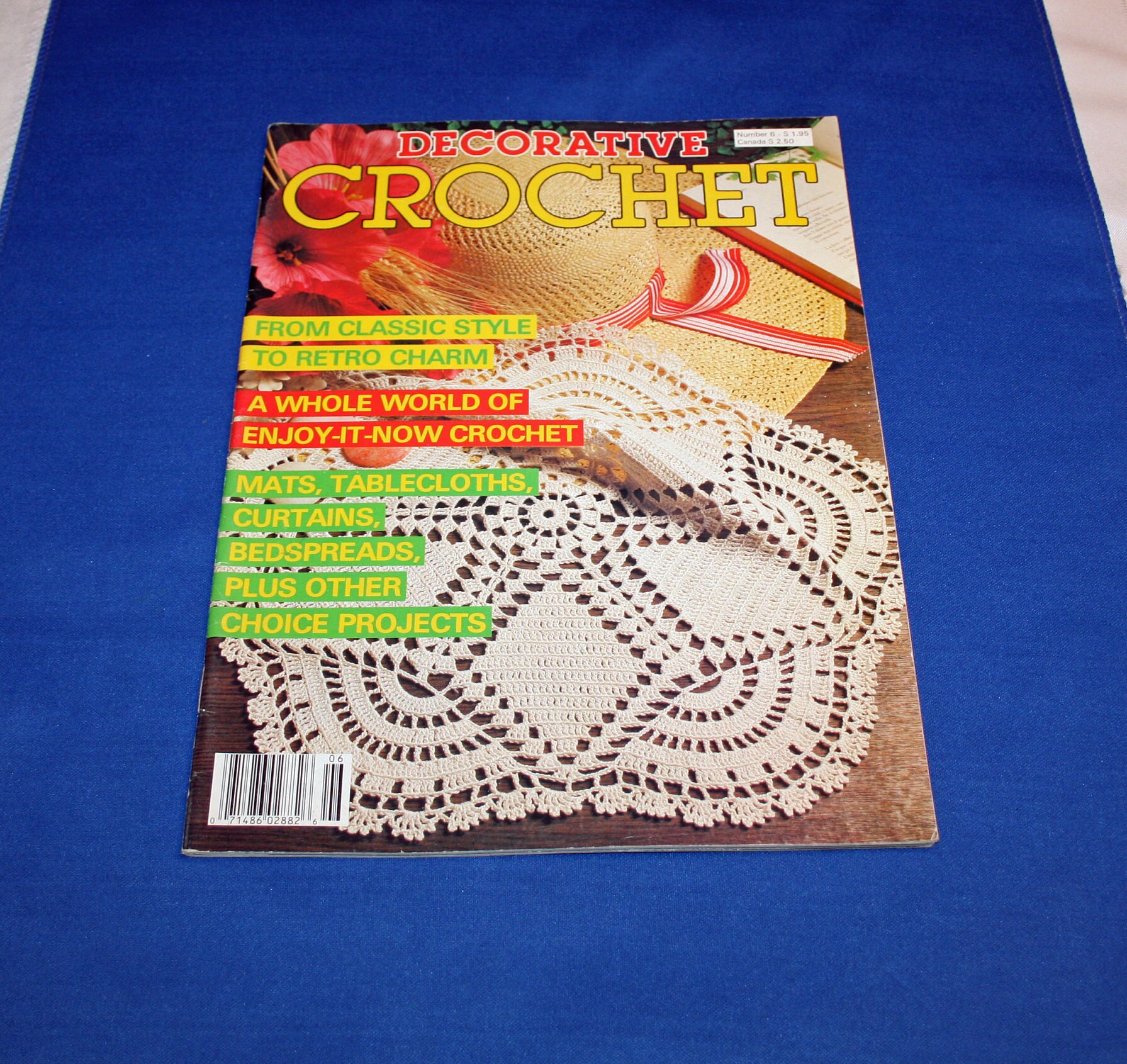 Vintage Decorative Crochet Magazine Crocheting Patterns Curtains