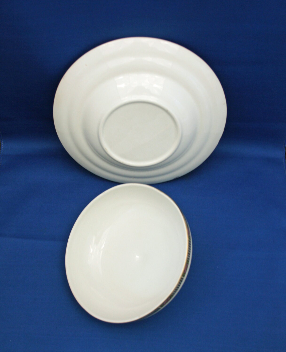 RARE Antique Boston Pottery Co. Lidded Butter Dish circa 1890s covered