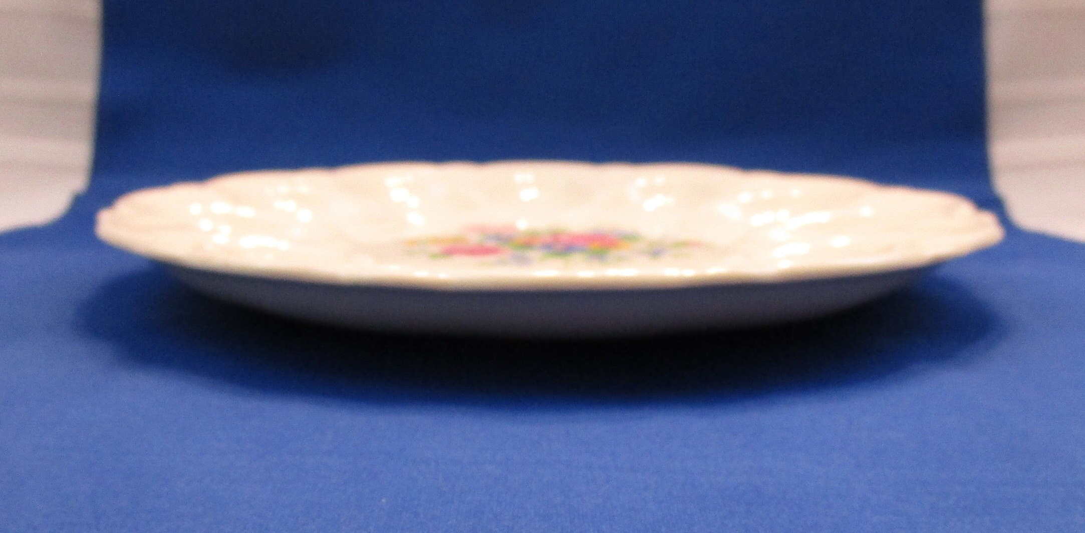 Vintage Egg Platter E&R Ebeling and Reuss American Art Ware Floral Egg