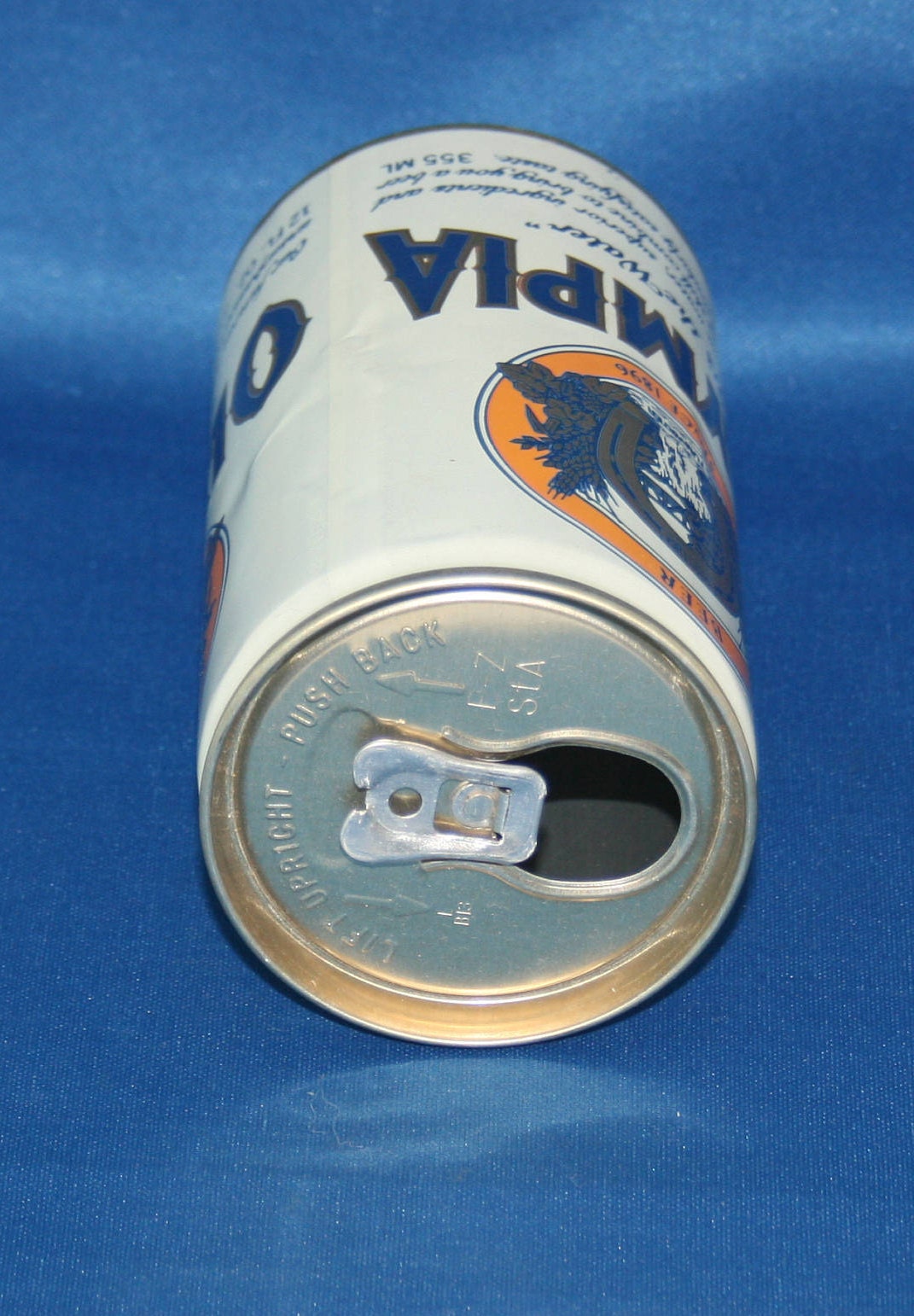 Vintage Olympia Beer Can Stay Tab Aluminum Can 12 Oz Opened Empty Bar